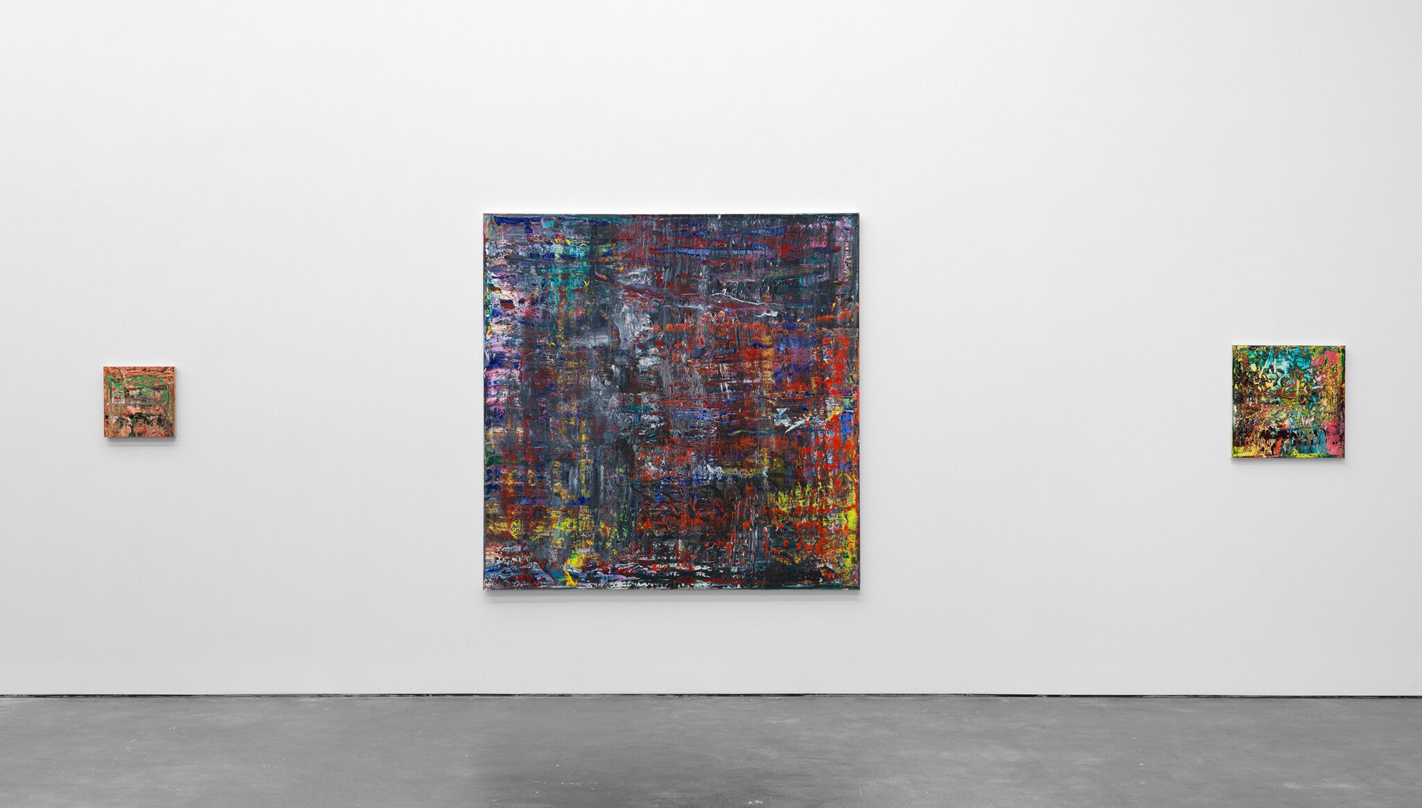 Installation view of the exhibition "Gerhard Richter," at David Zwirner in New York, dated 2023.