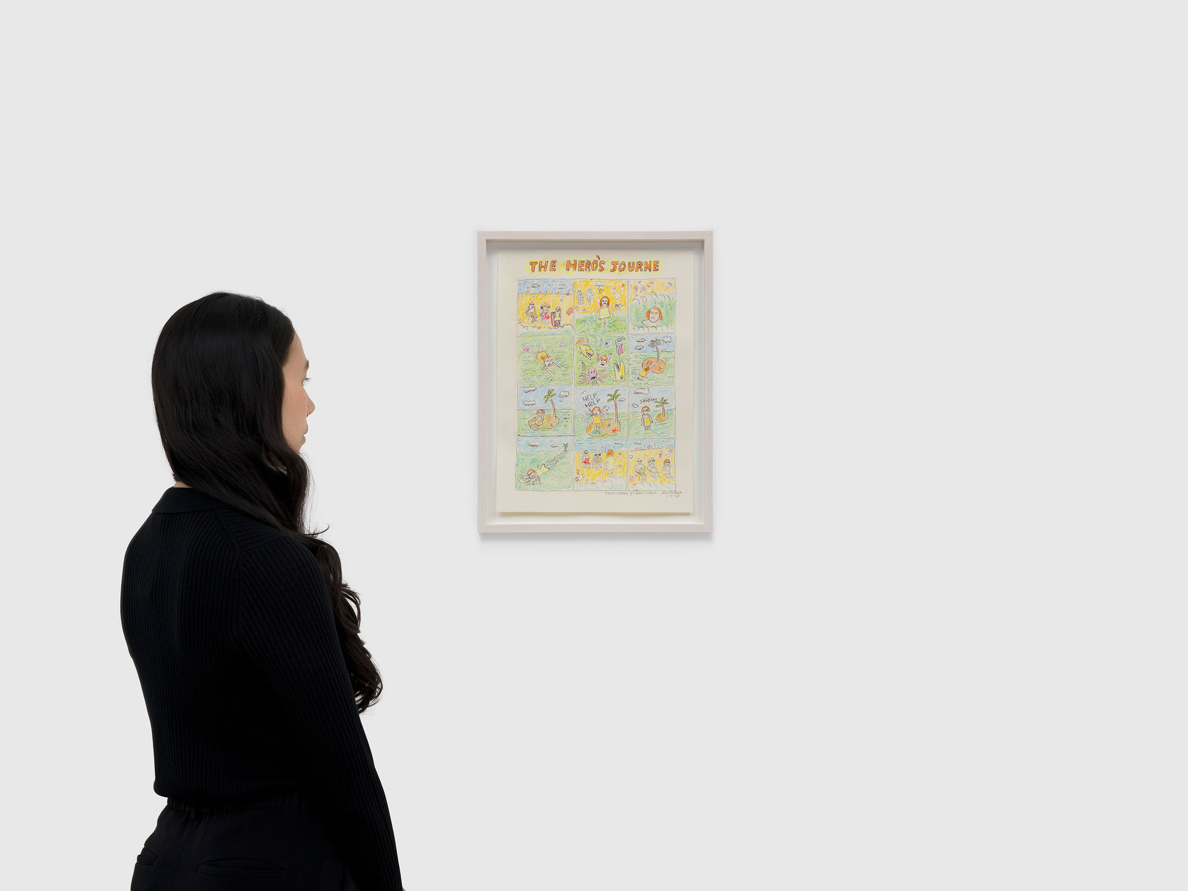 An untitled work on paper by Magdalena Suarez Frimkess, dated 2020.