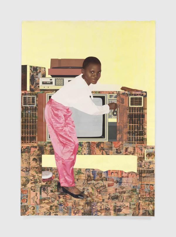 Njideka Akunyili Crosby — "The Beautyful Ones" Series #10: A Sunny Day on Bar Beach