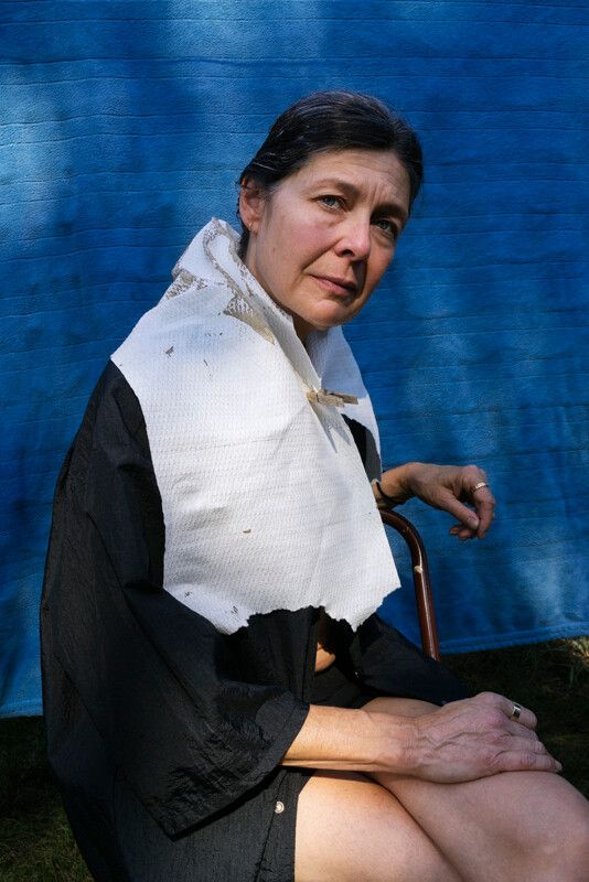 An inkjet print by Jillian Freyer titled Julie, dated 2017