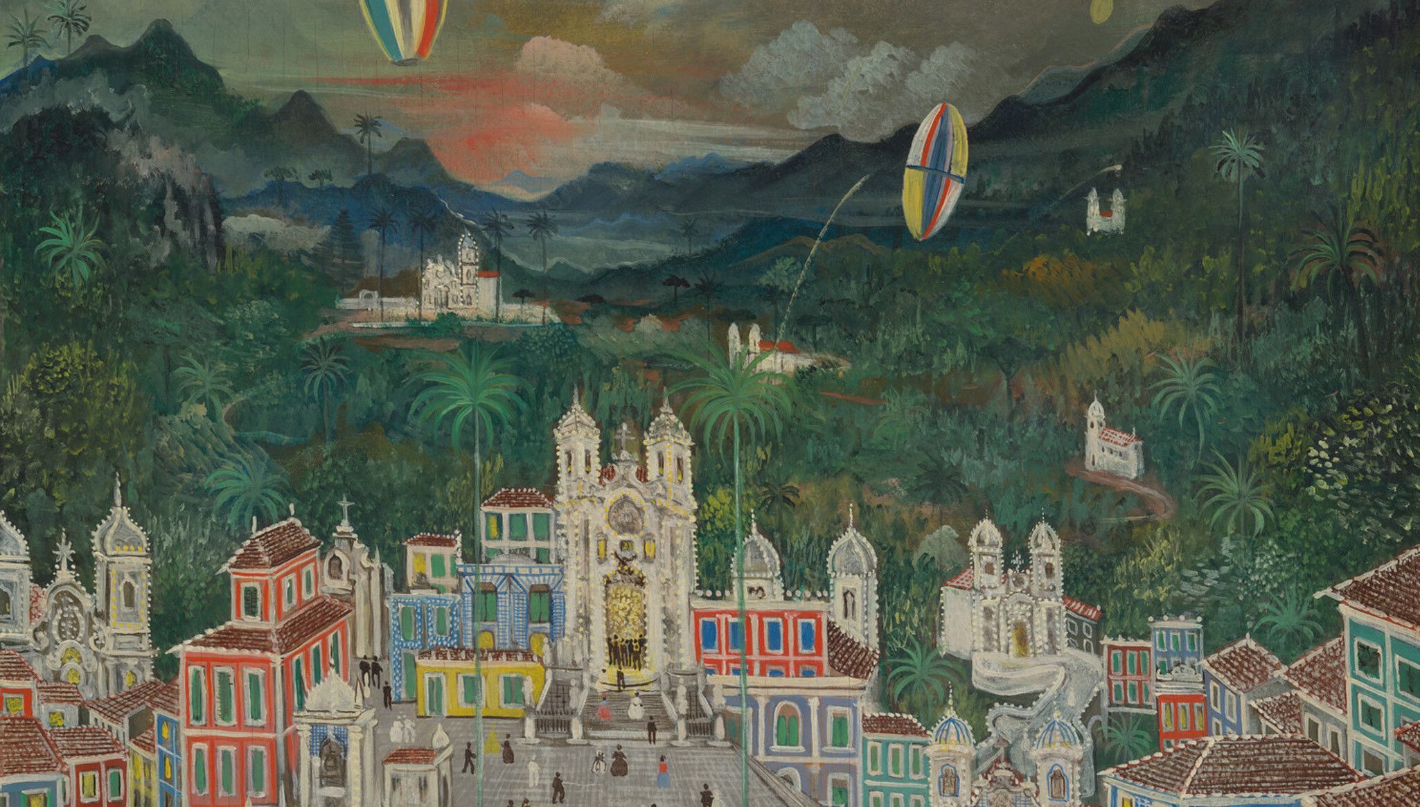 Alberto da Veiga Guignard, Ouro Preto: St. John's Eve, 1942, oil on plywood, 31.5 x 23.63" (80 x 60 cm) © The Museum of Modern Art/Licensed by SCALA / Art Resource, NY