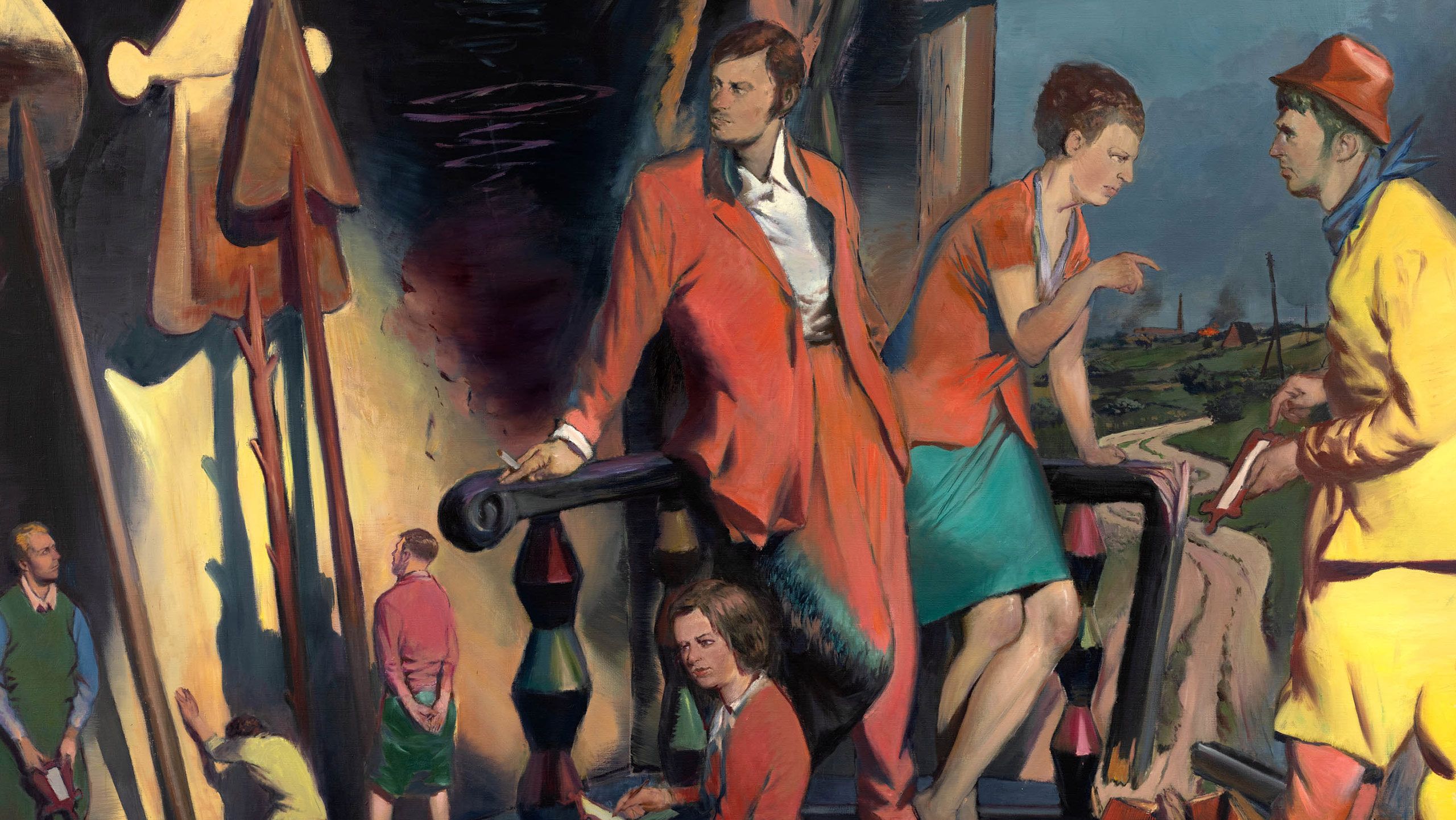 An artwork by Neo Rauch, titled Feldzeichen, dated 2023
