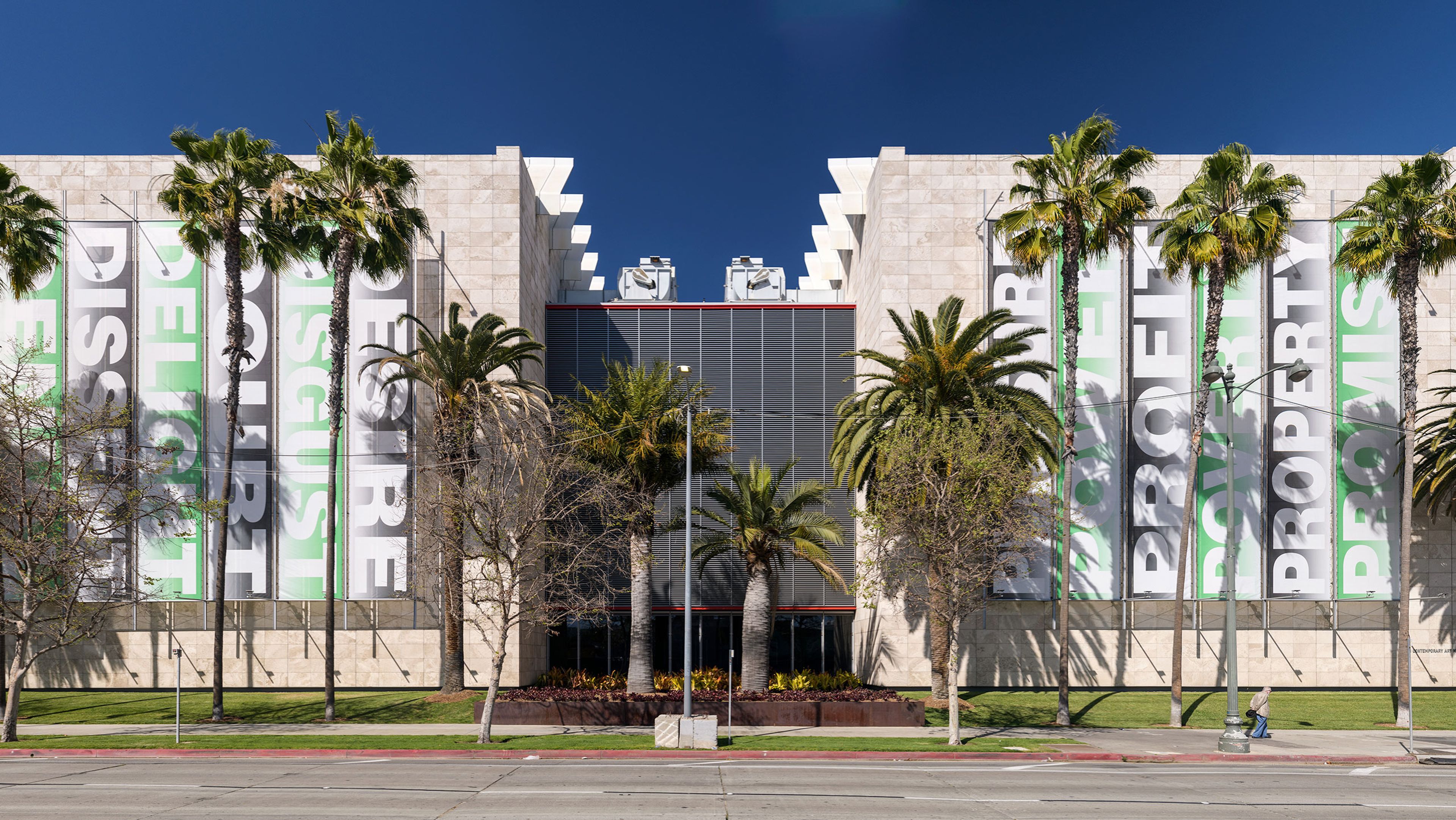 Installation view of the exhibition, Barbara Kruger: Thinking of You. I Mean Me. I Mean You., at Los Angeles County Museum of Art, dated 2022.