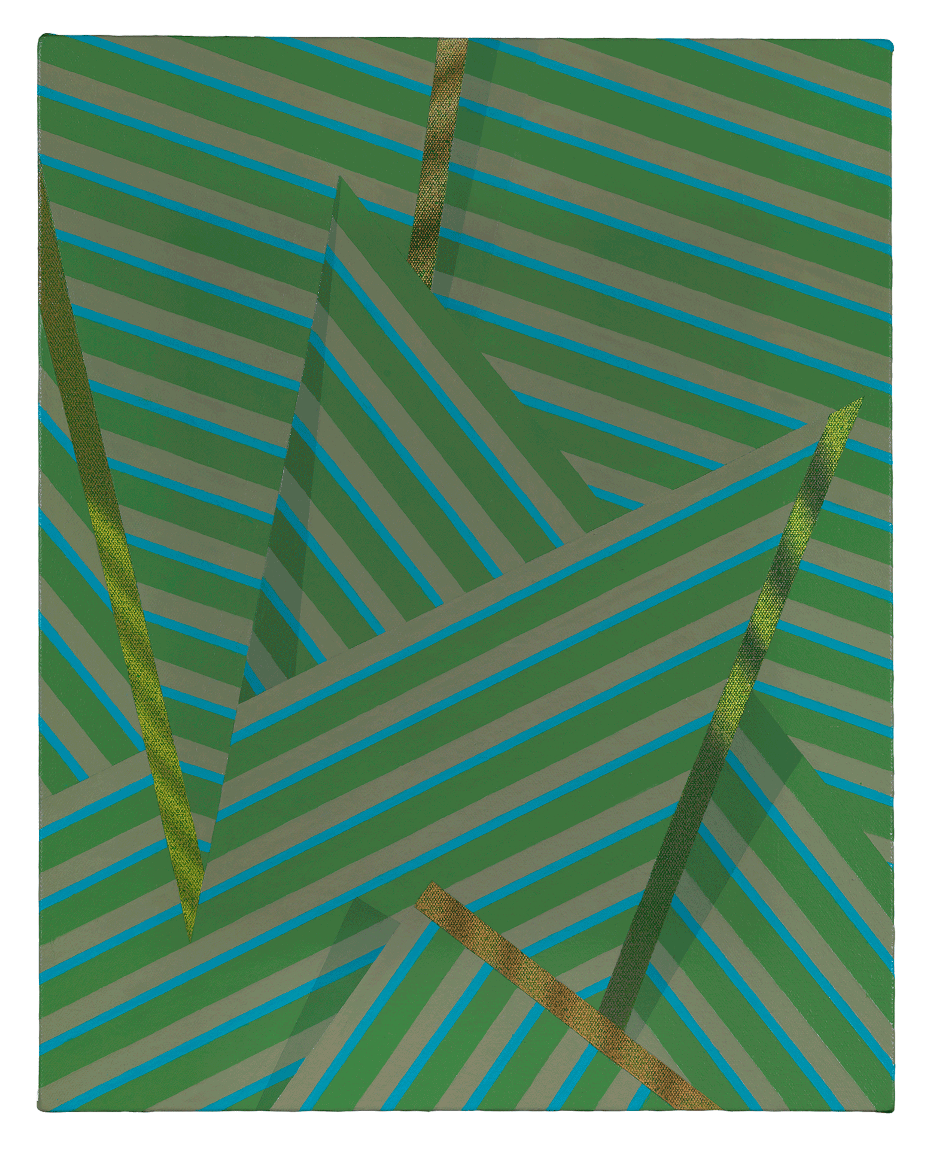 A painting by Tomma Abts, titled Ihne, dated 2012.