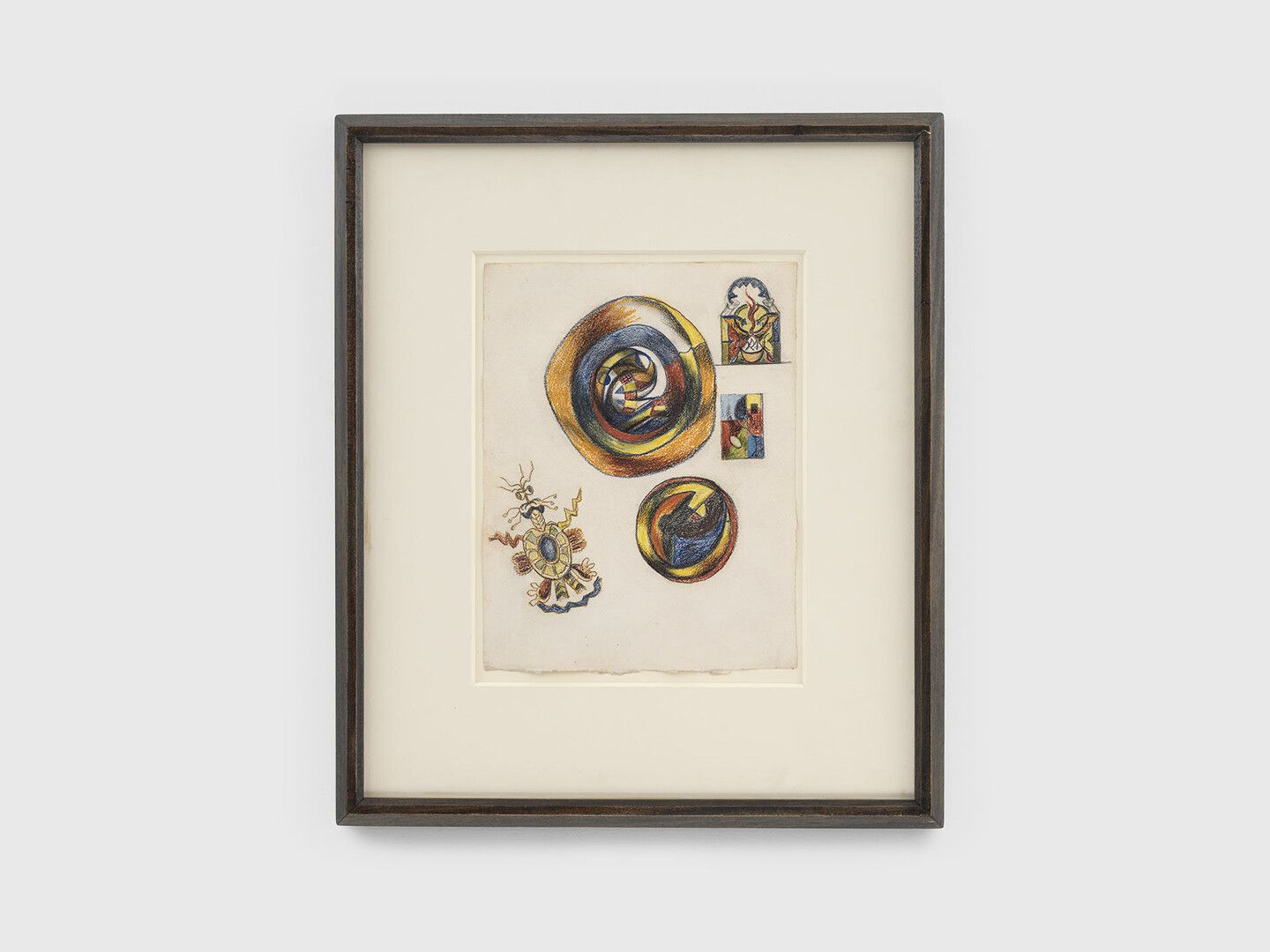 An untitled drawing by Jackson Pollock, circa 1939 to 1942.