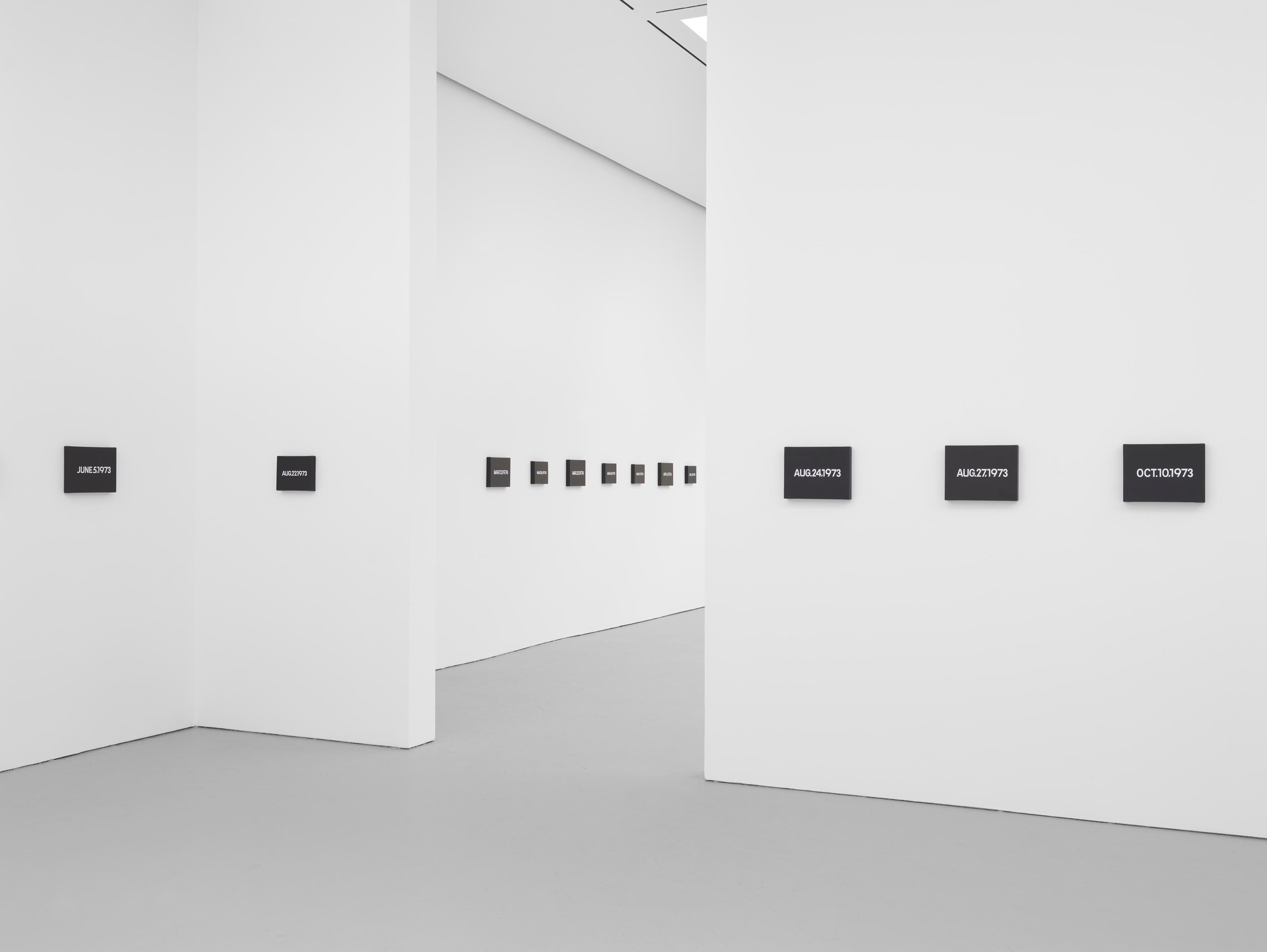 ra: Date Painting(s) in New York and 136 Other Cities, at David Zwirner New York, dated 2012.