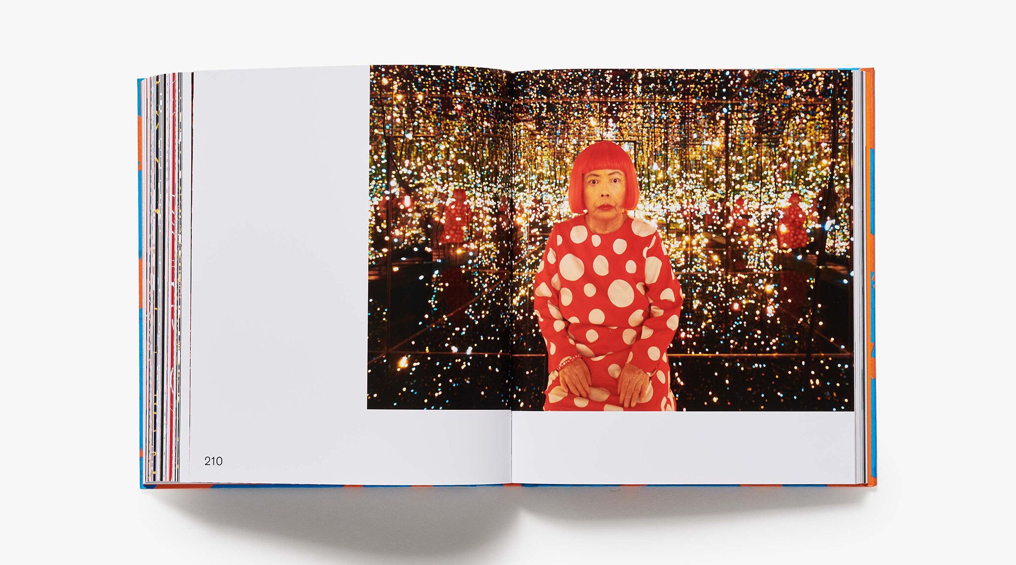 A photo from a book titled Yayoi Kusama: Every Day I Pray for Love, dated 2021.
