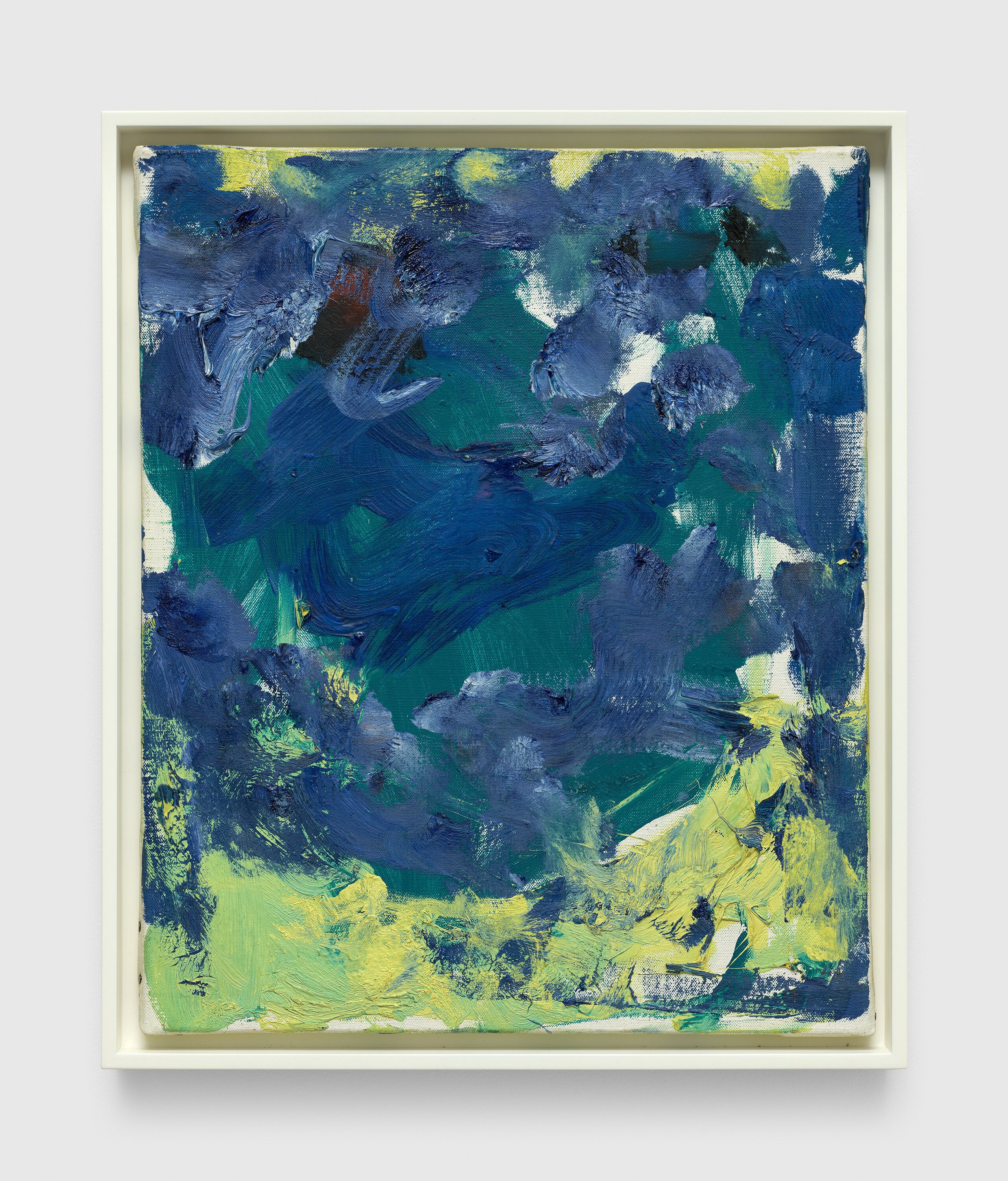 An untitled painting by Joan Mitchell, dated 1984.