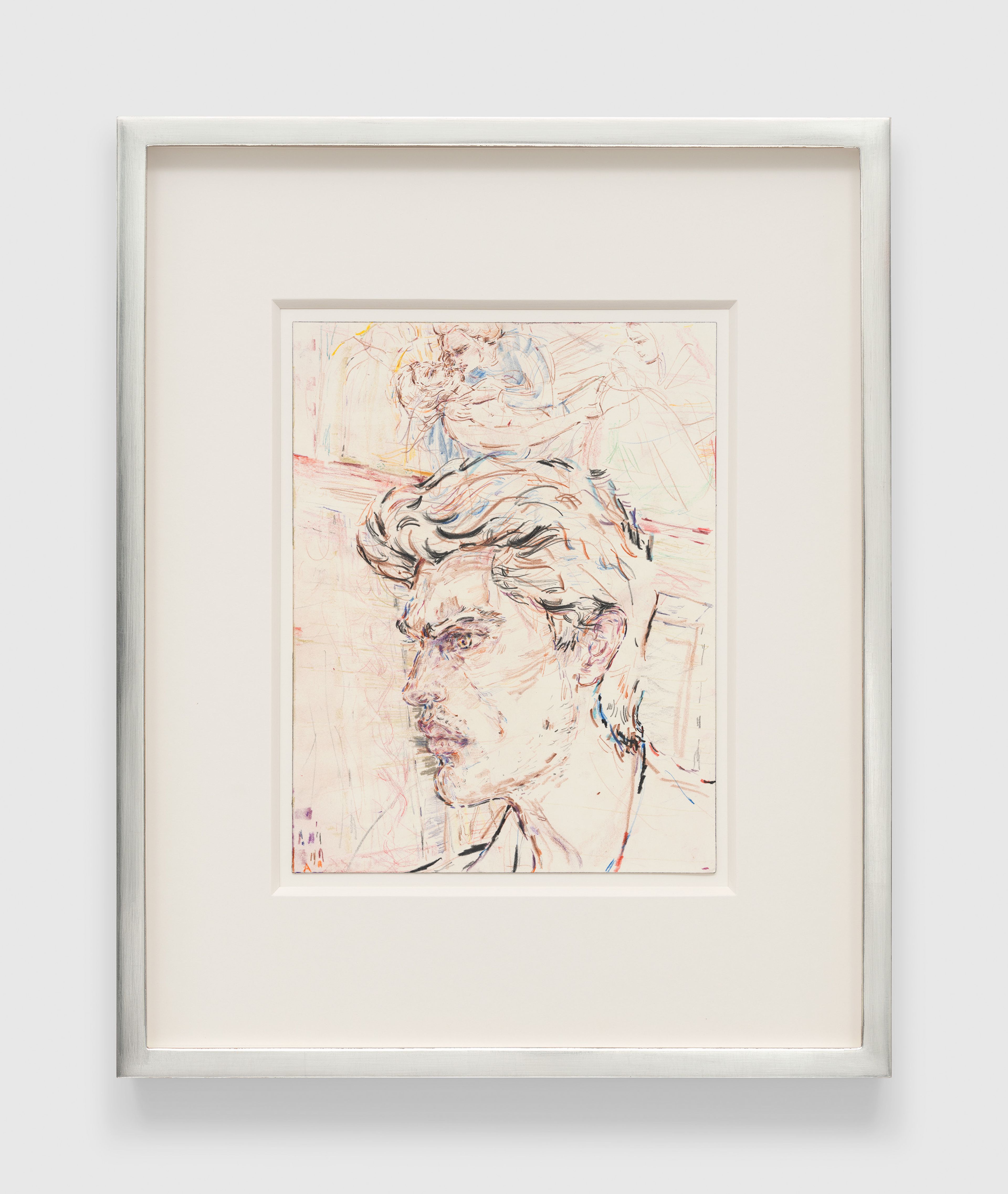 A work on paper by Elizabeth Peyton, titled Arena Chapel (Atesh), dated 2024 to 2025.