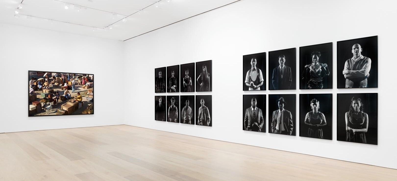 An installation view of the exhibition Stan Douglas: Photographs, at David Zwirner New York, dated 2016.