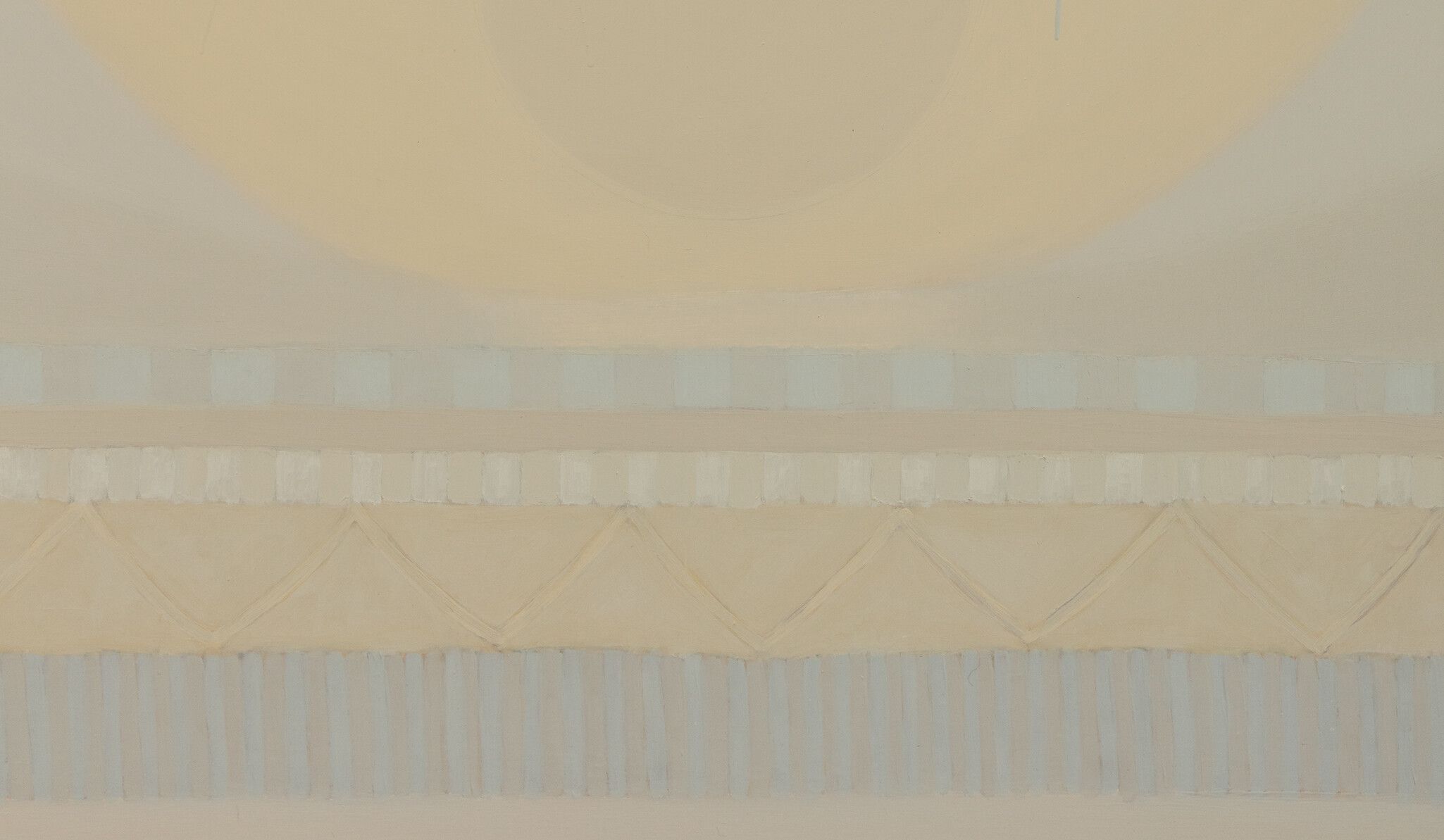 A detail of a painting by Lucas Arruda called Untitled (from the Deserto-Modelo series), dated 2020