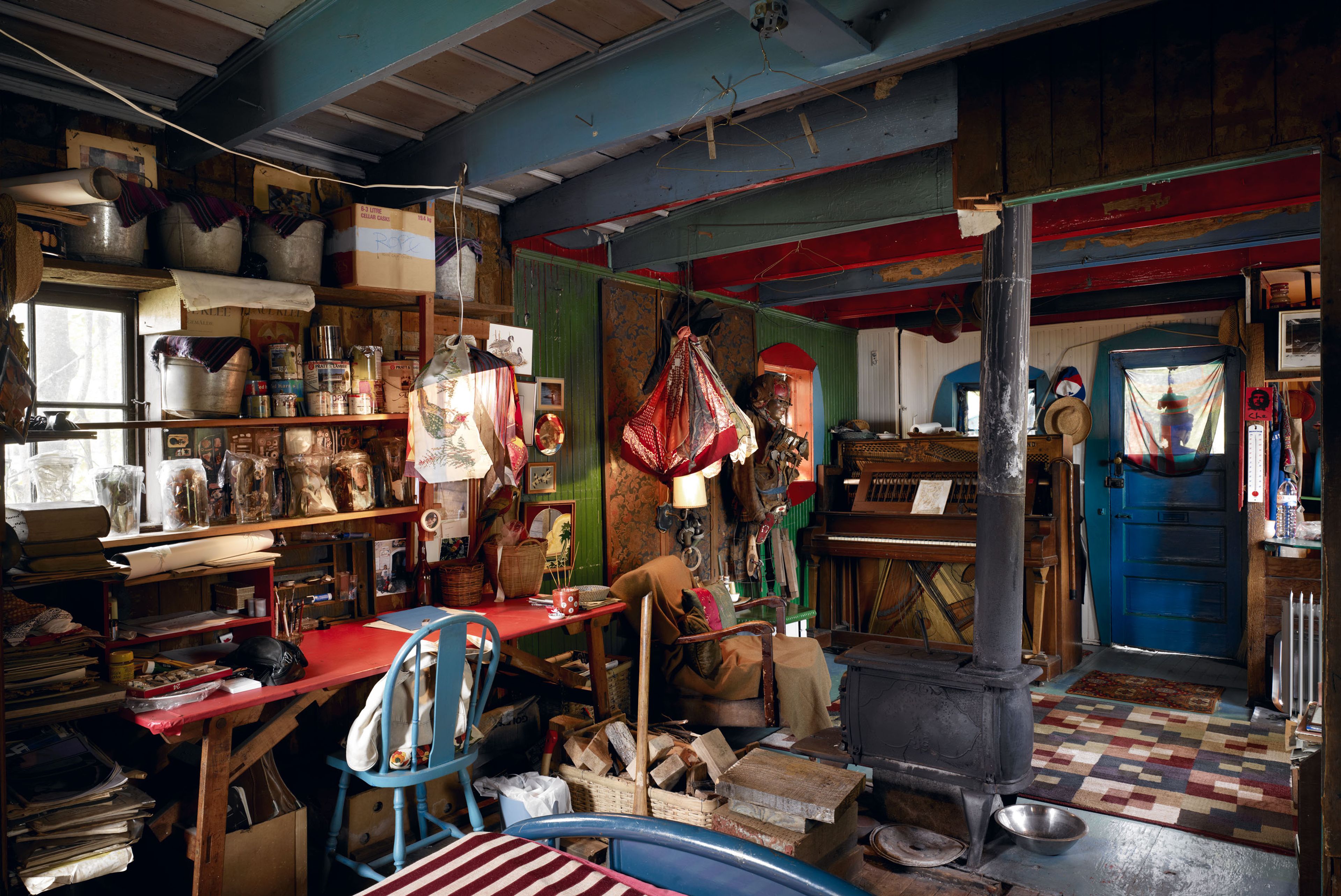 A photograph by Stan Douglas, titled Artists' Cabin, dated 2009.