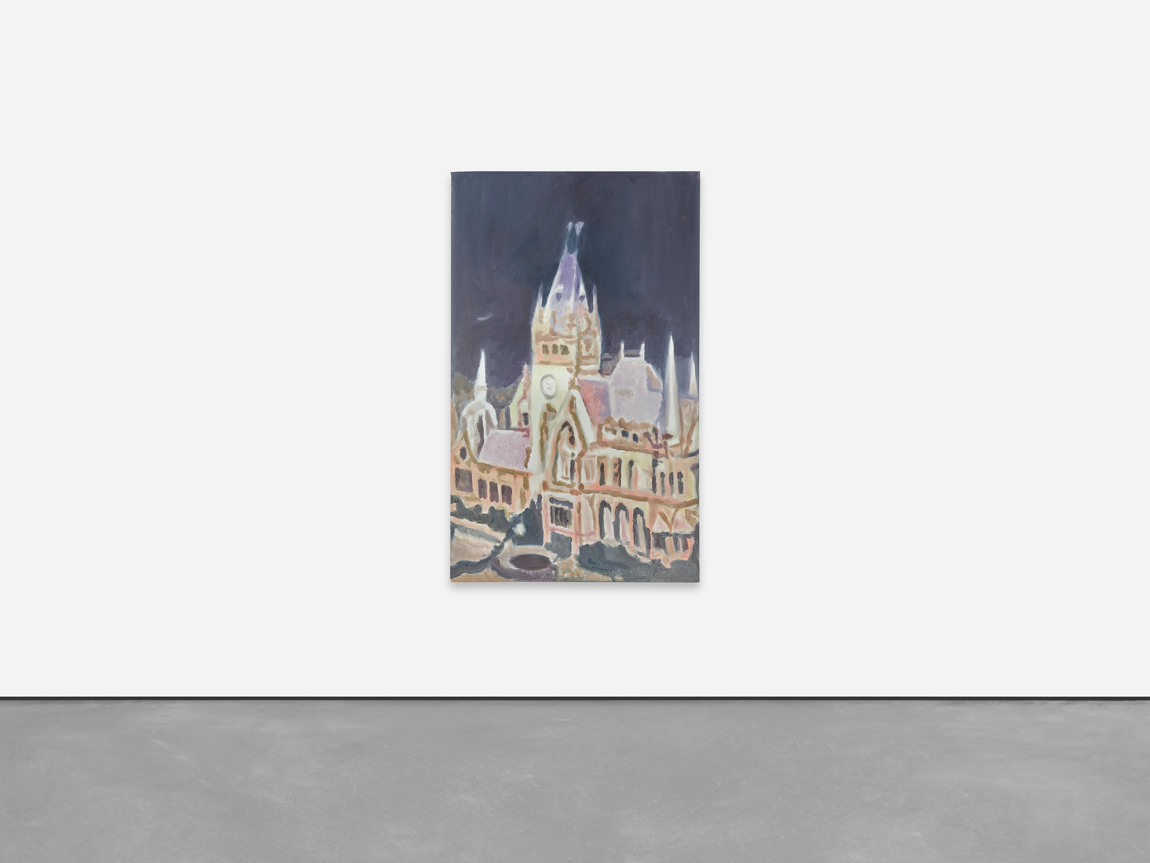 A painting by Luc Tuymans, titled Estate, dated 2022.