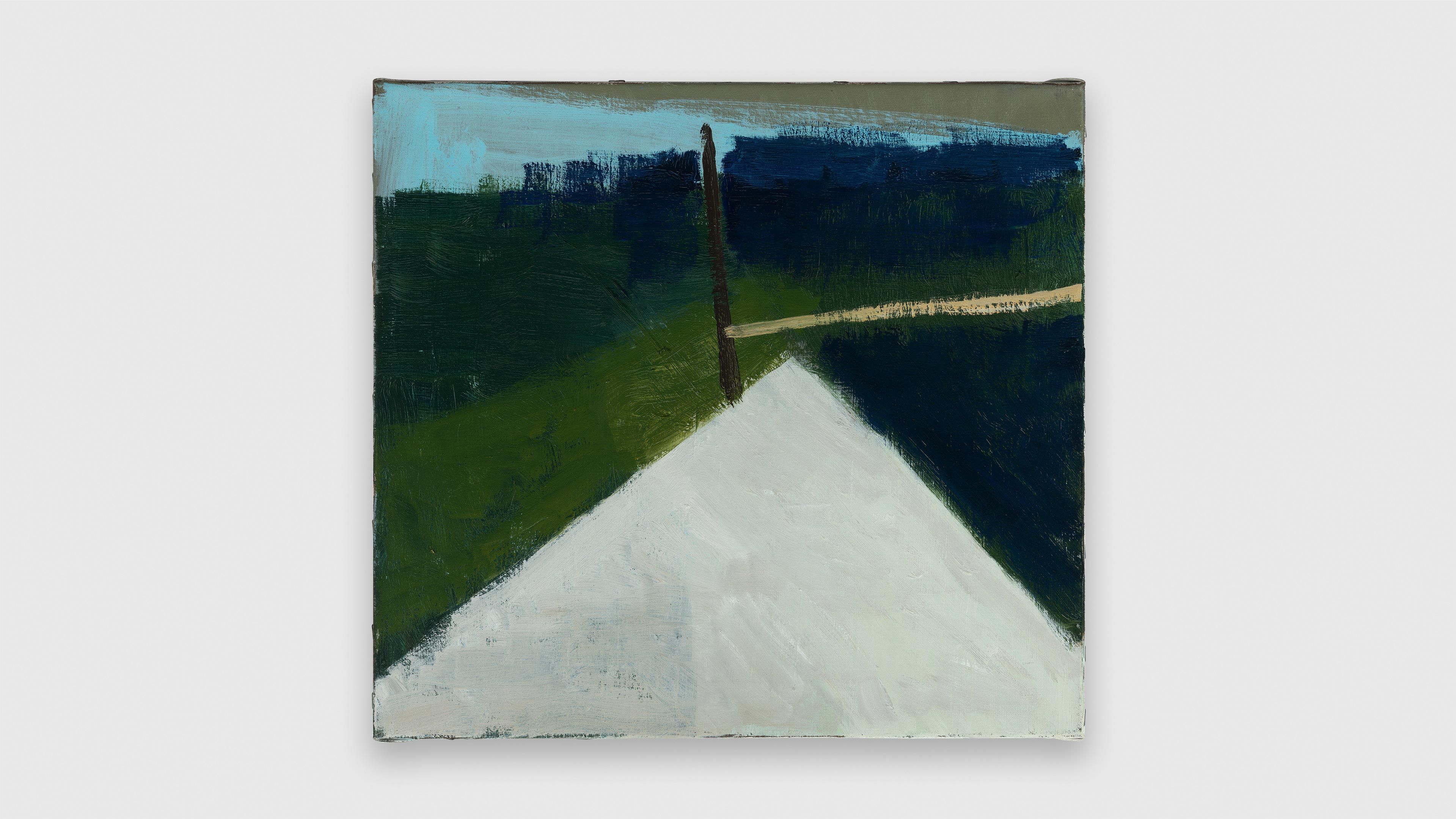 An untitled oil painting on canvas by Ilse D'Hollander, dated 1995.