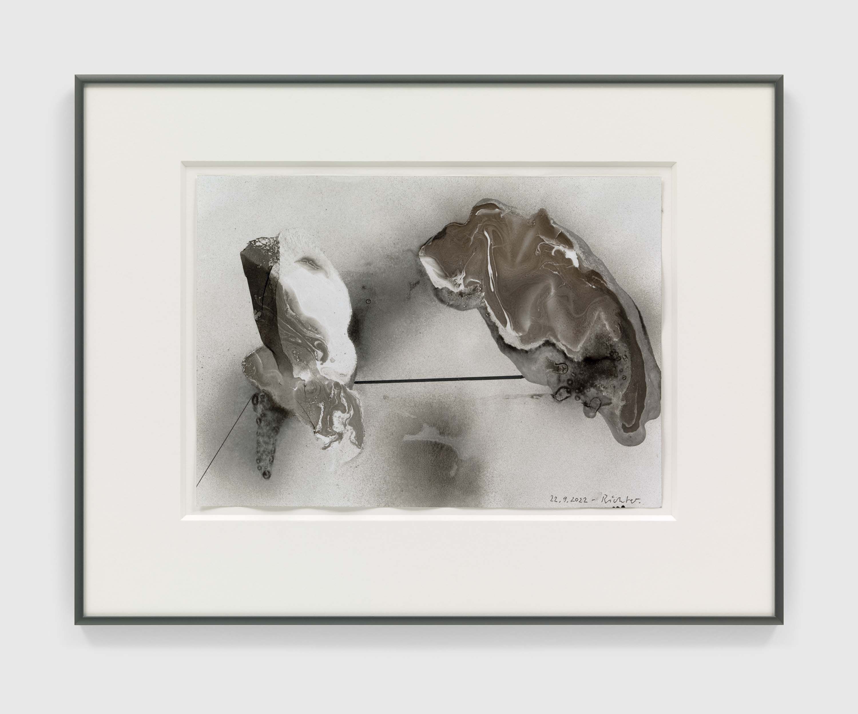 A drawing by Gerhard Richter, titled 22.09.2022, dated 2022.