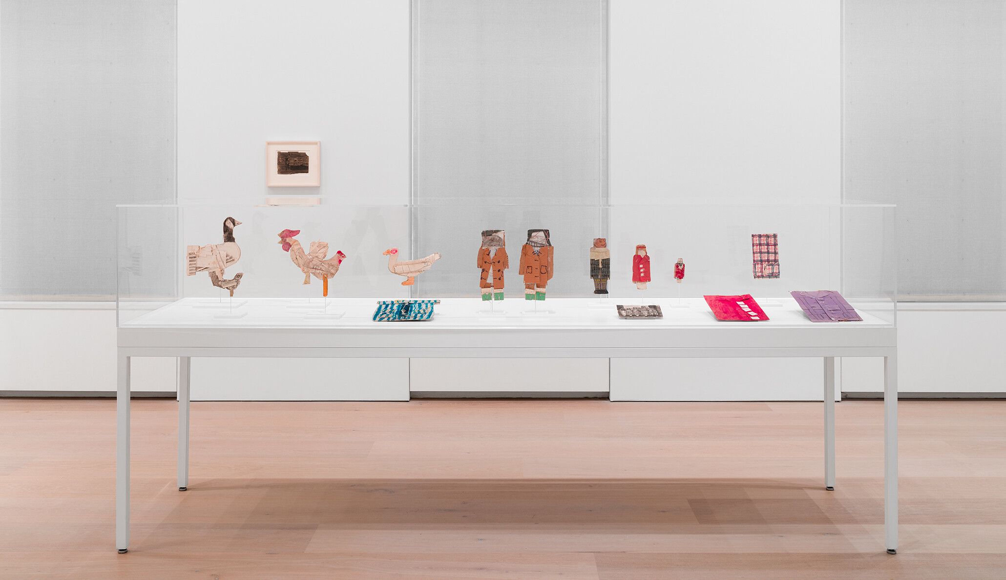 A photograph of James Castles work on view at David Zwirner Gallery