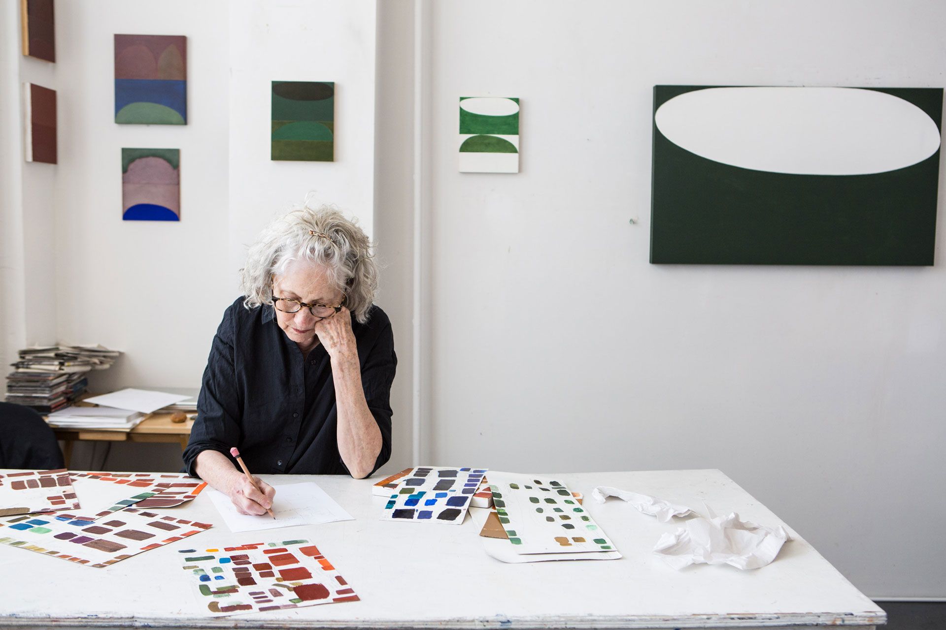  A photograph of Suzan Frecon, dated 2015
