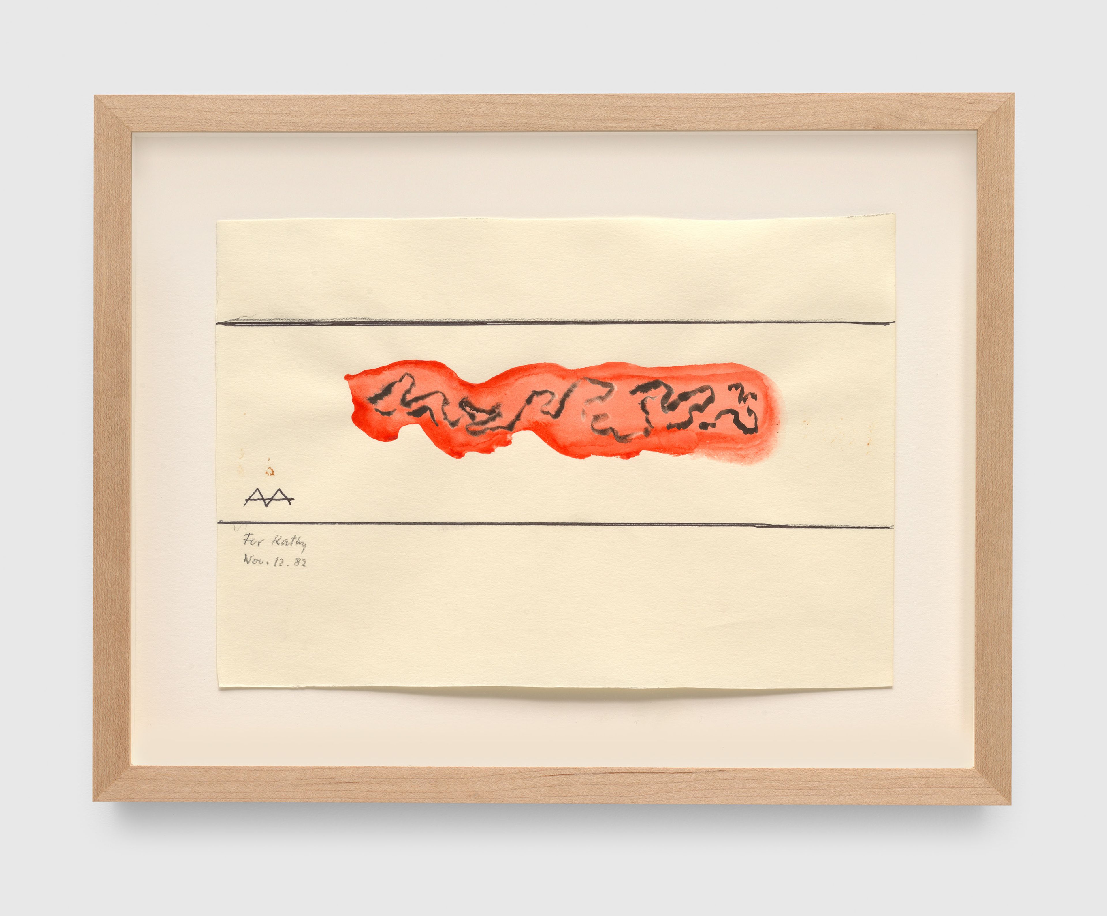 A drawing by Anni Albers, called Untitled, dated 1982.