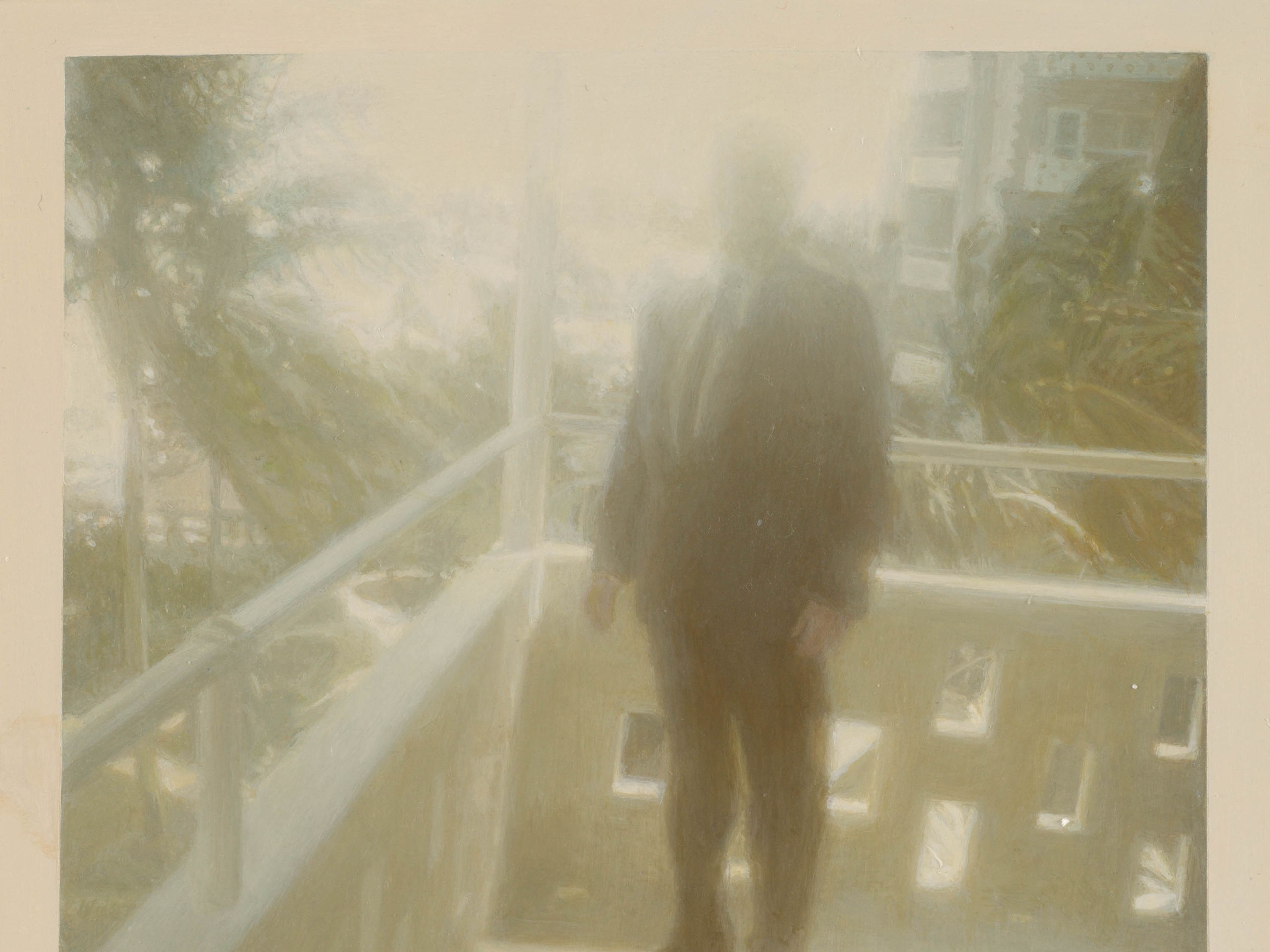 A detail from a painting by Elisheva Biernoff, titled Him, dated 2018.