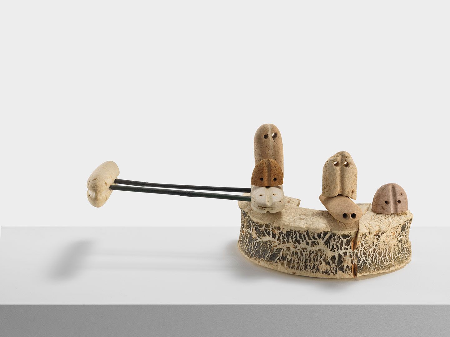 A mixed media sculpture by Al Taylor, titled Untitled (for Doug Britt), dated 1998.