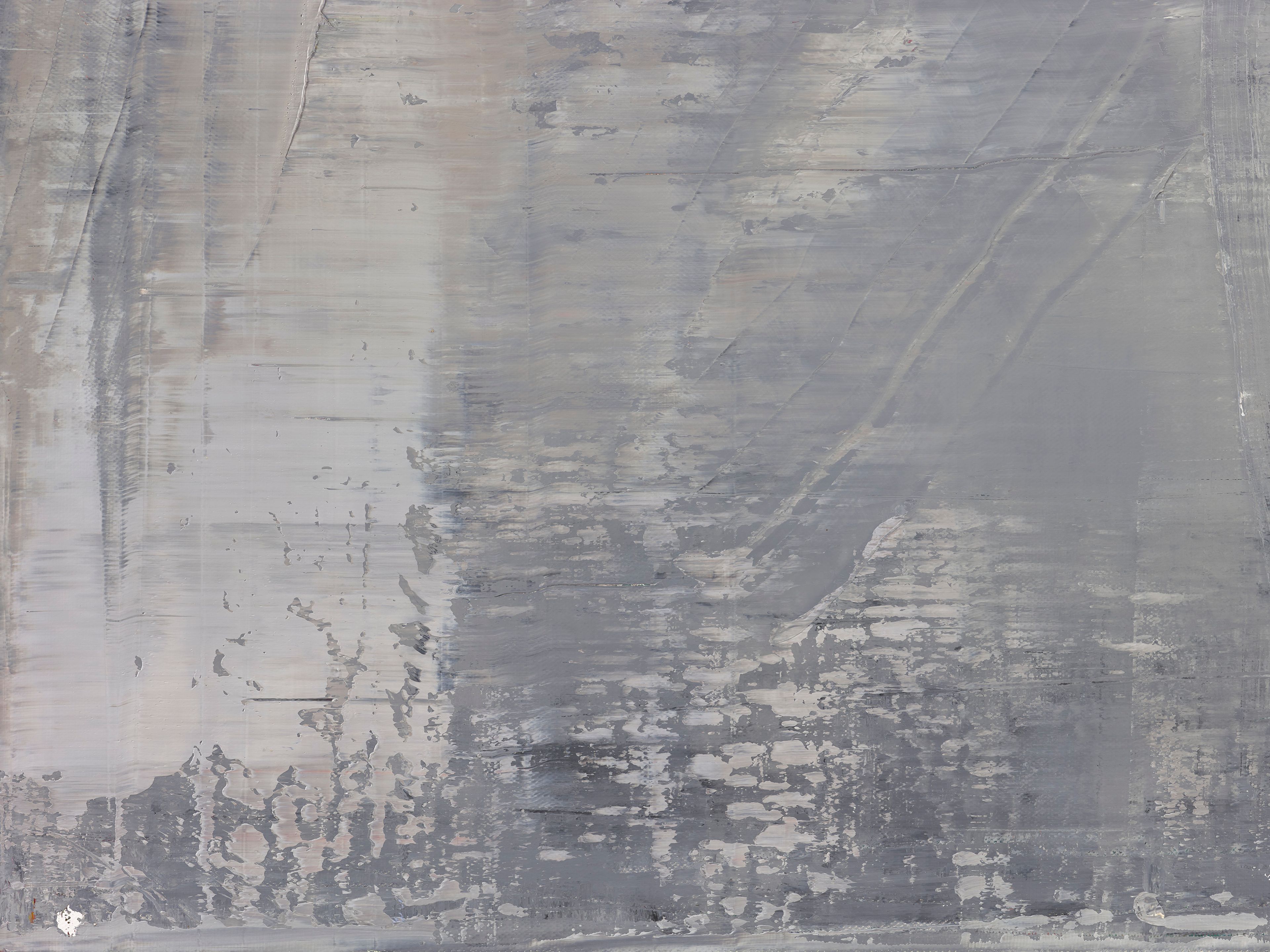 A detail from a painting by Gerhard Richter, titled Abstraktes Bild (Abstract Painting), dated 2001.