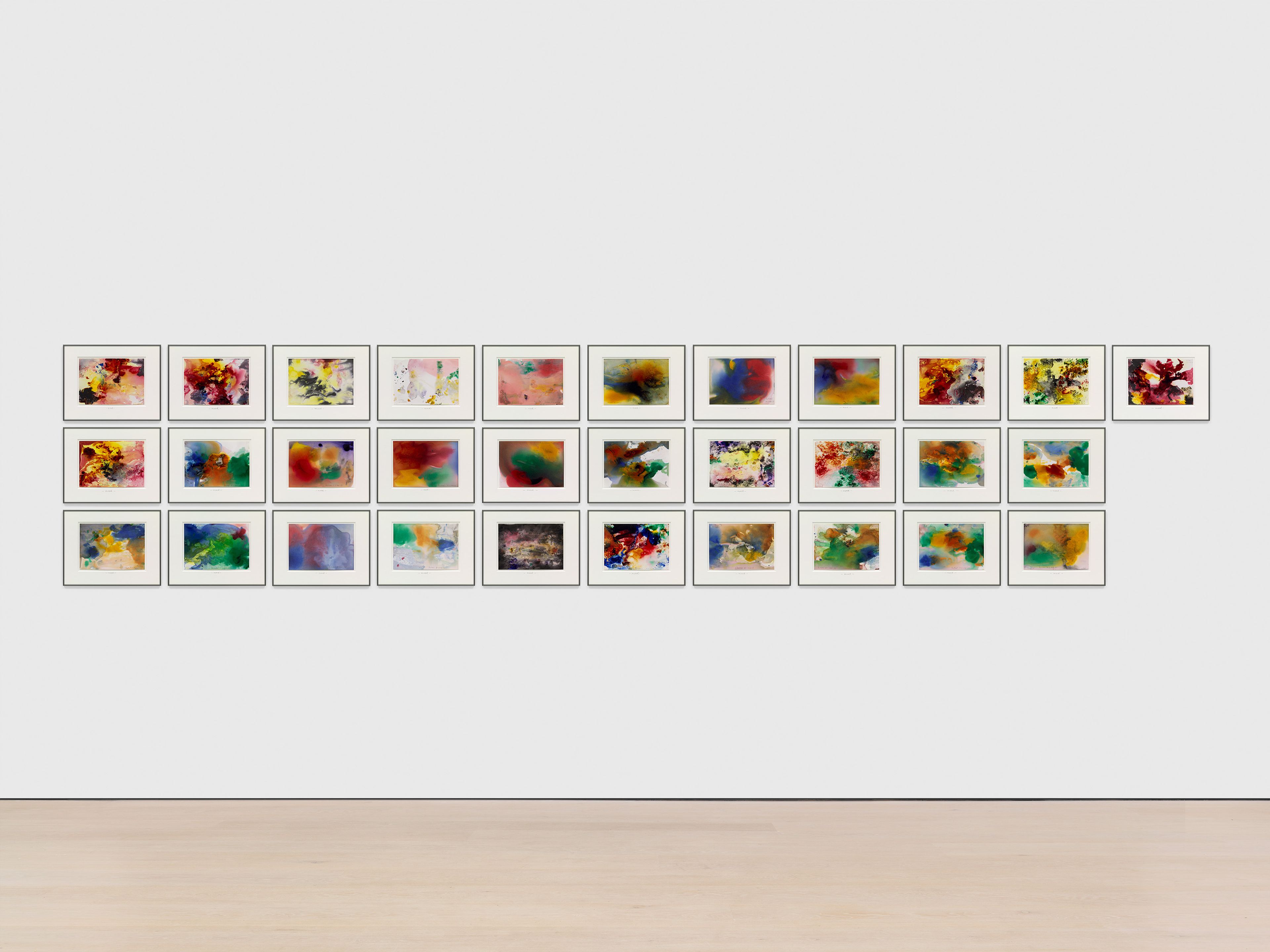 A print by Gerhard Richter, titled mood, dated 2022.