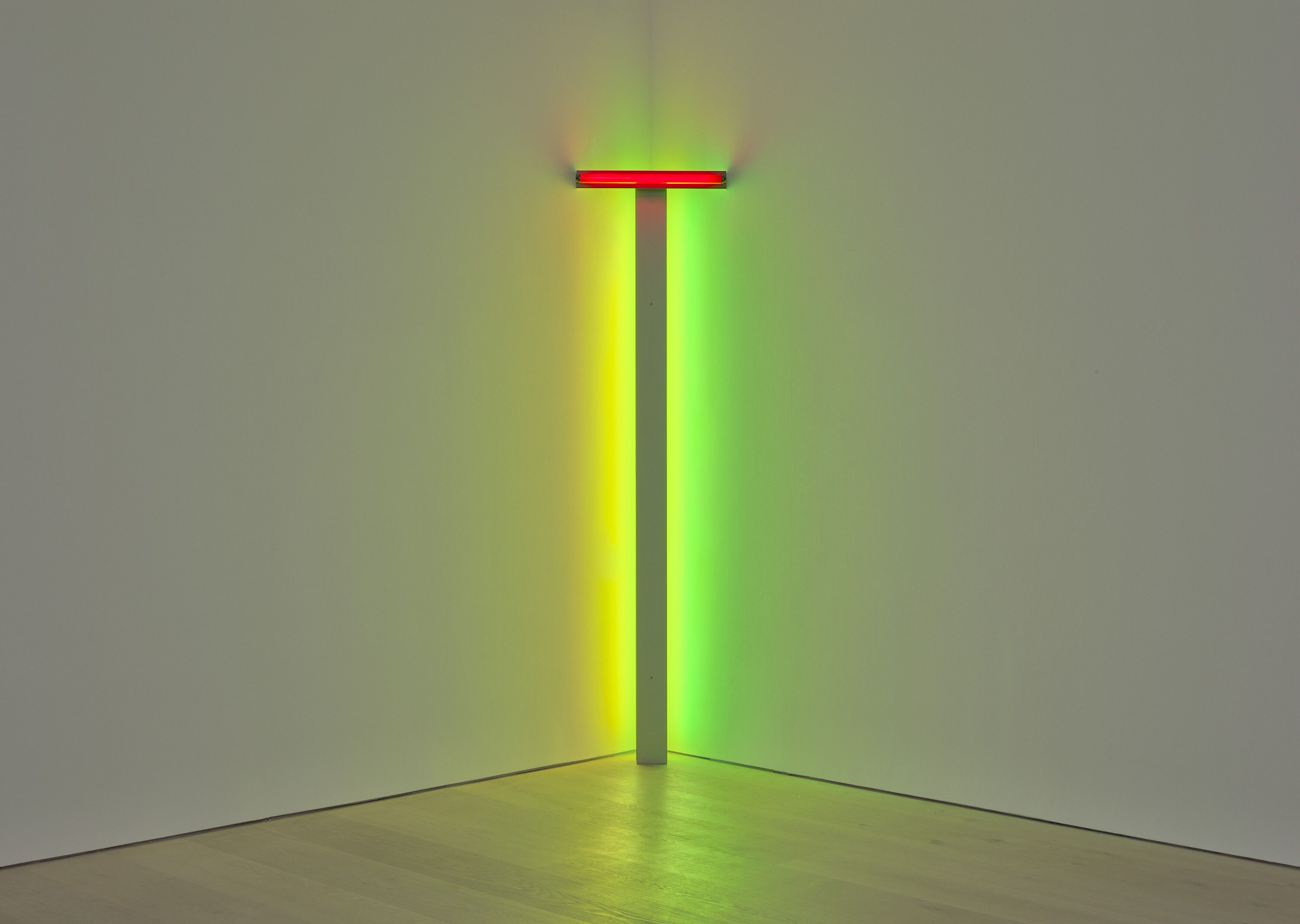 A sculpture by Dan Flavin, called untitled, dated 1976.