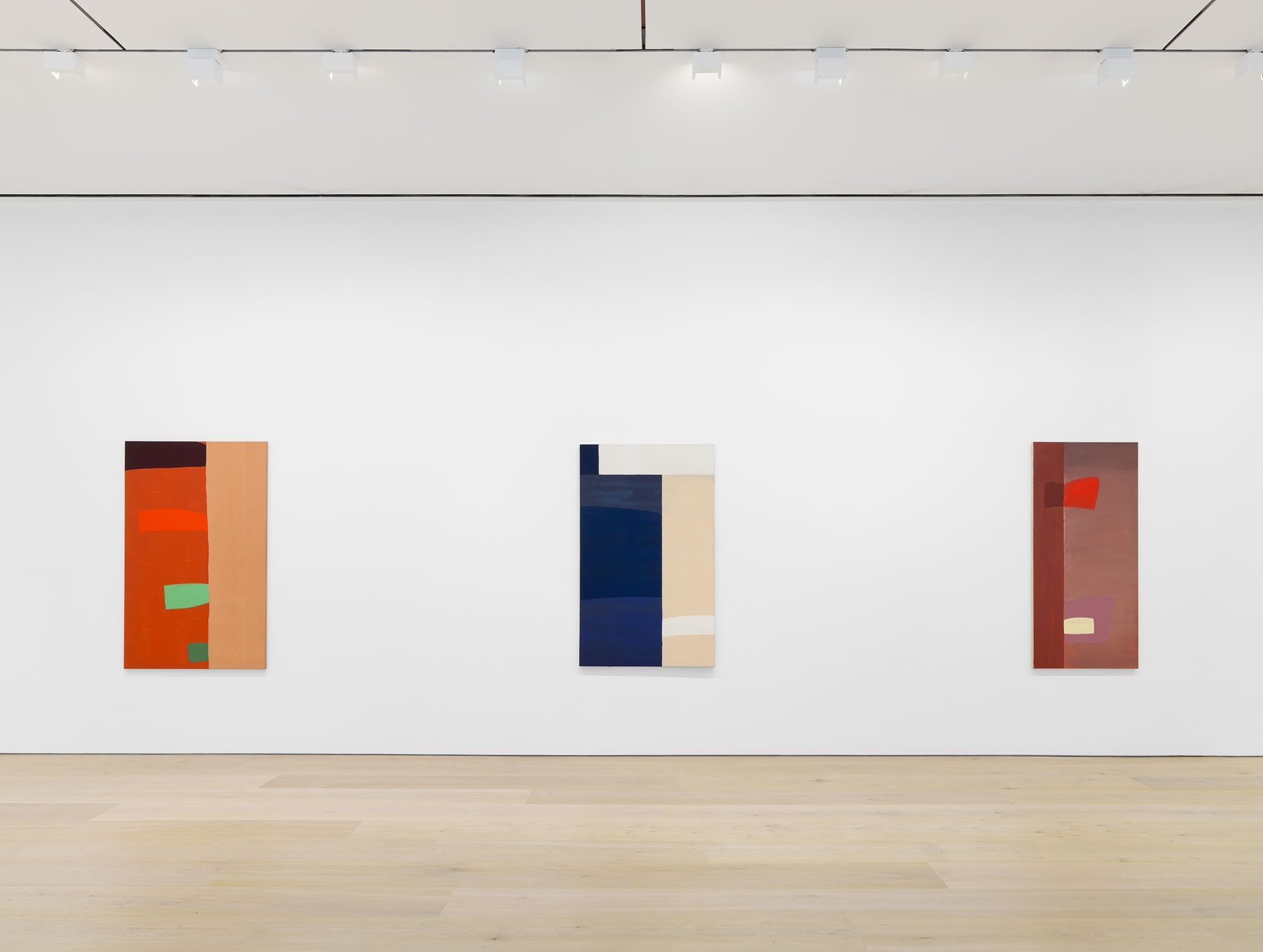 Installation view of the exhibition, Al Taylor: Early Paintings, at David Zwirner, New York, dated 2017.