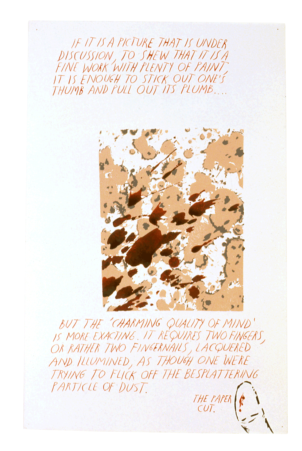A work on paper by Raymond Pettibon, titled No title (If it is...), dated 1997.