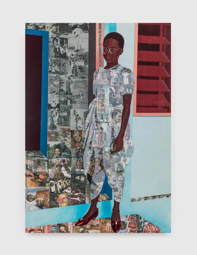 Njideka Akunyili Crosby: The Beautyful Ones, Series #1c, 2014 | David ...