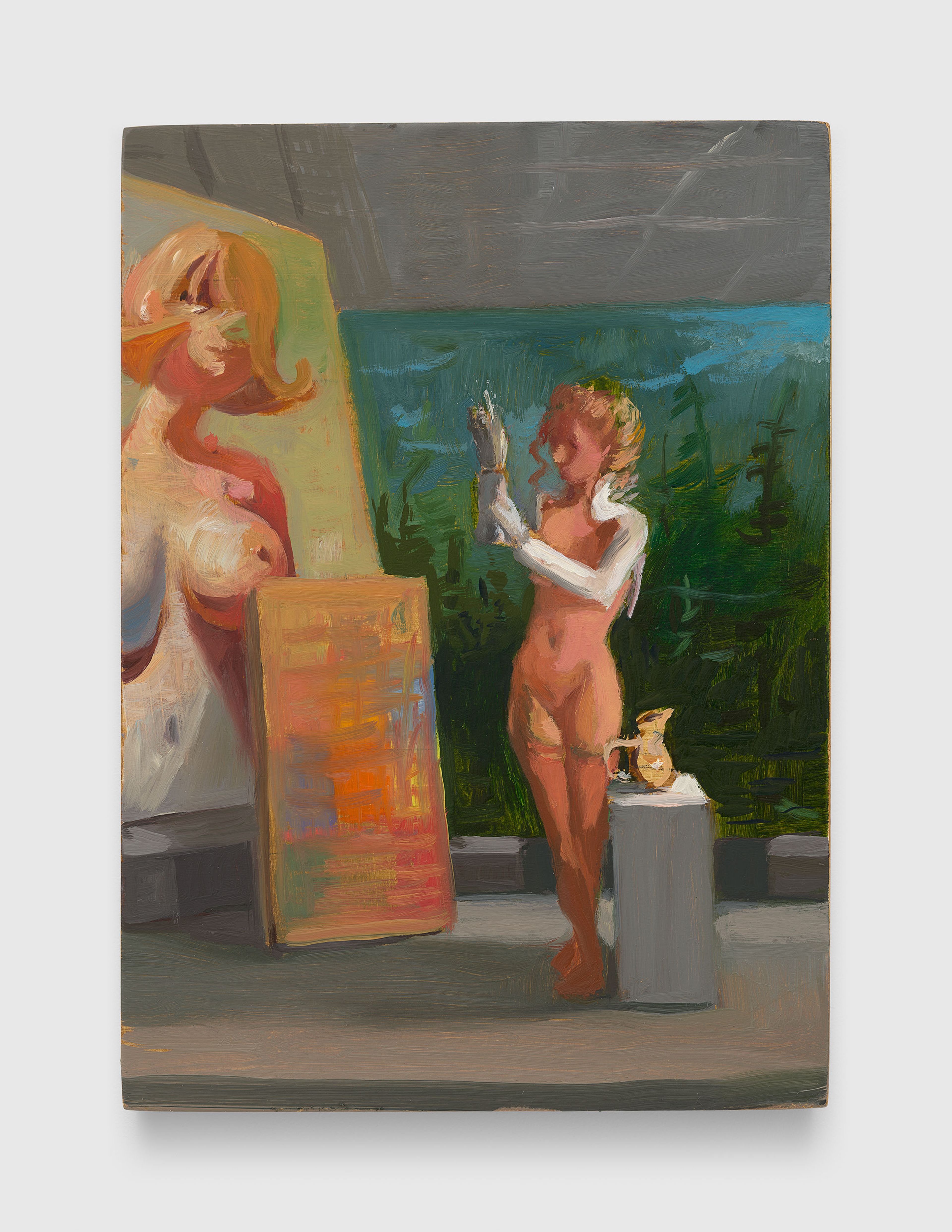 A painting by Lisa Yuskavage, titled Female Forms, dated 2025.