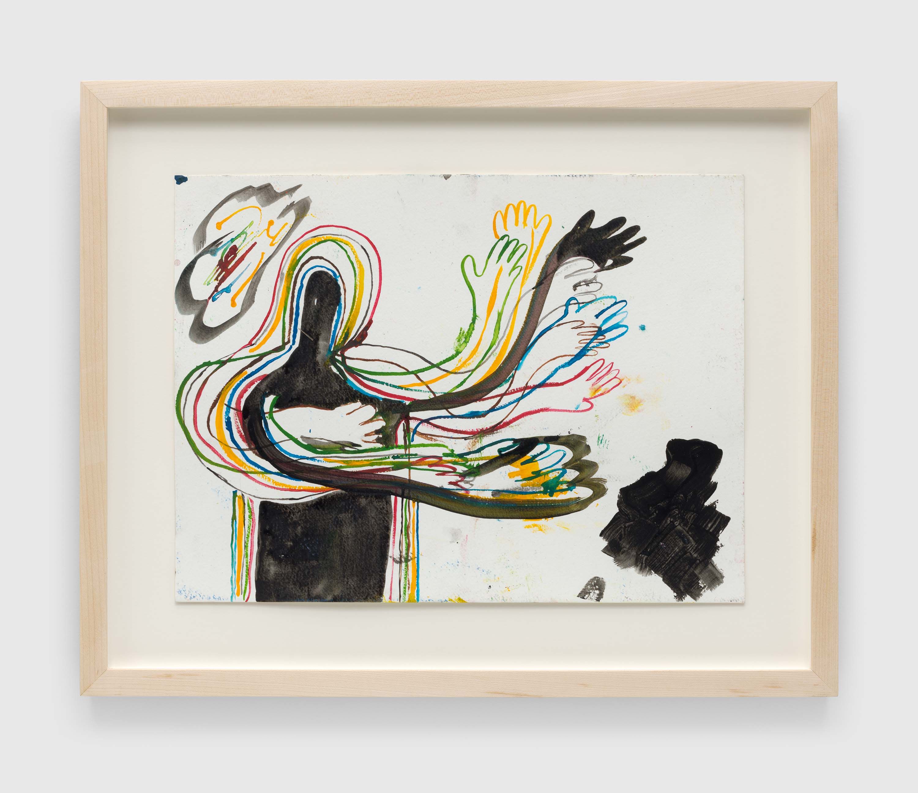 A work on paper by Devin Troy Strother, titled Sending My Groove To A Thousand Places, dated 2022.