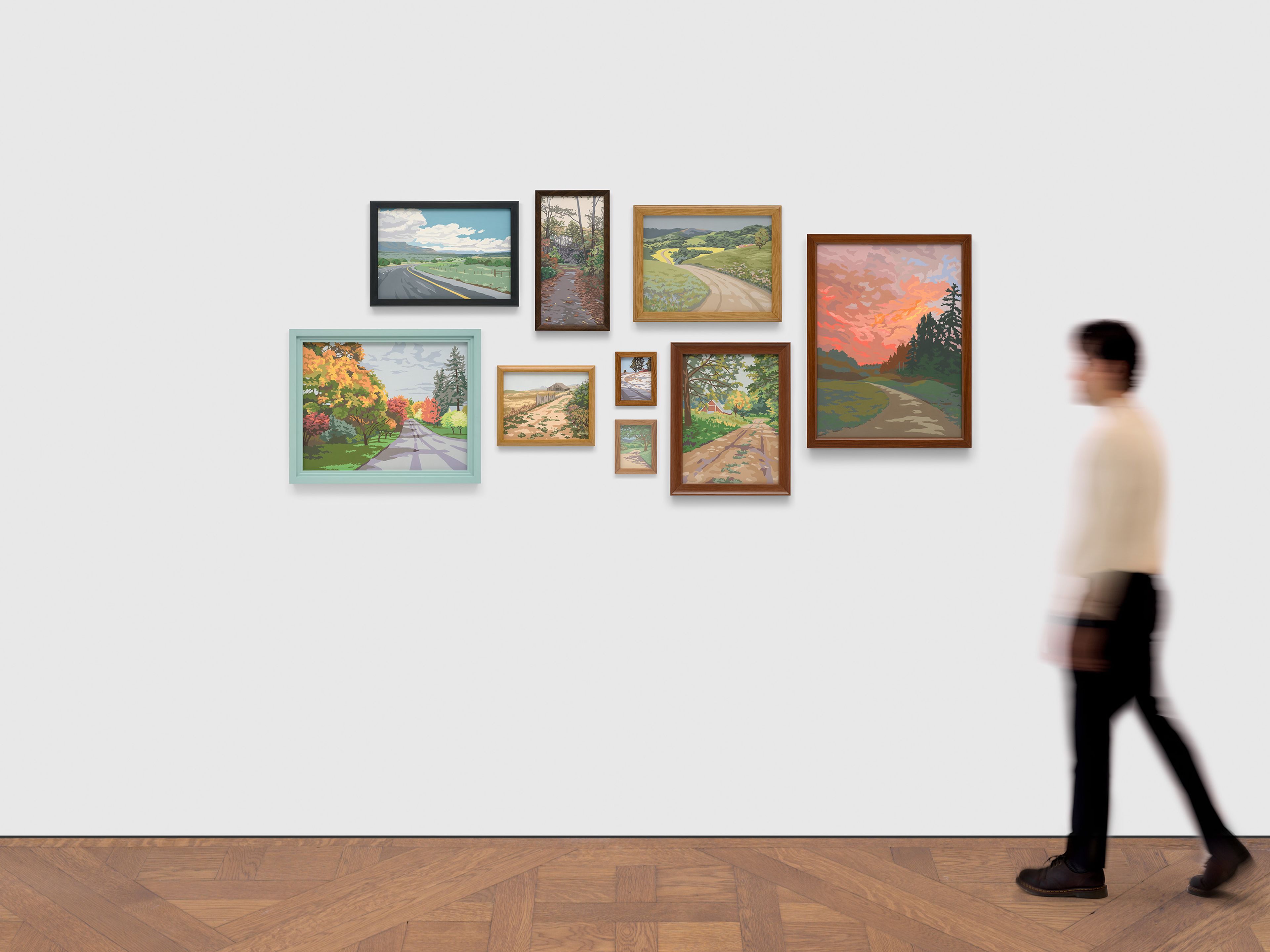 A mixed media work by Elisheva Biernoff, titled Road Not Taken, dated 2024.