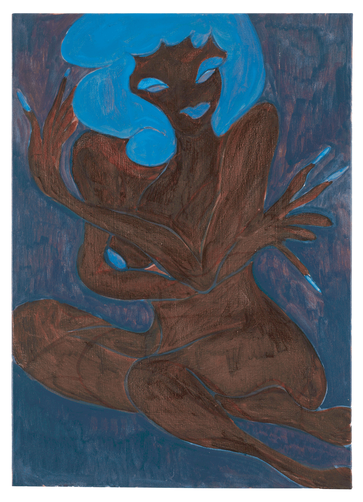 A painting by Chris Ofili, titled Rosary, dated 2006 to 2007.