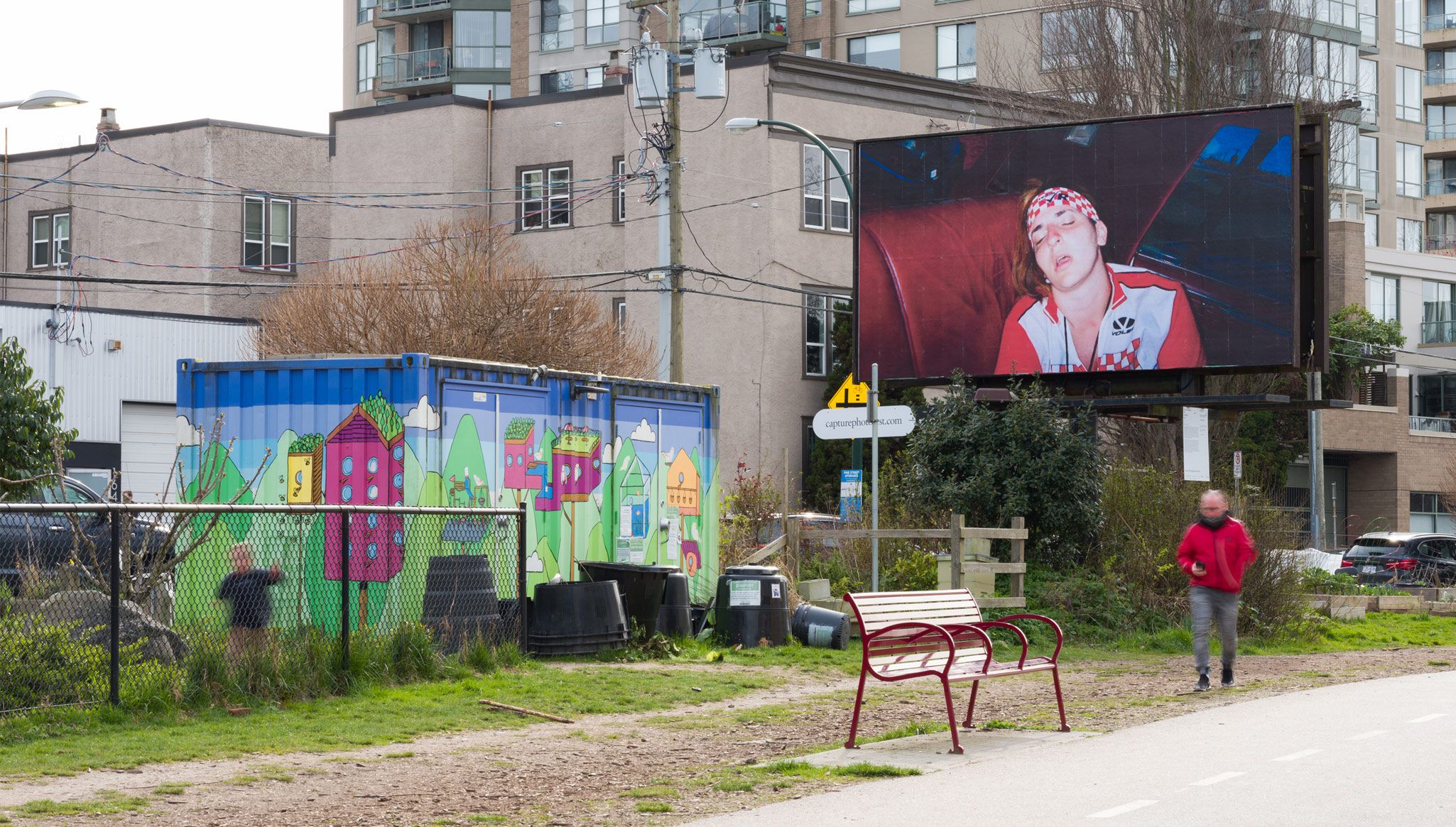 An Installation view of Steven Shearer’s called Untitled dated 2020, on view in Capture Photography Festival, Vancouver, dated 2021. Photo by Dennis Ha