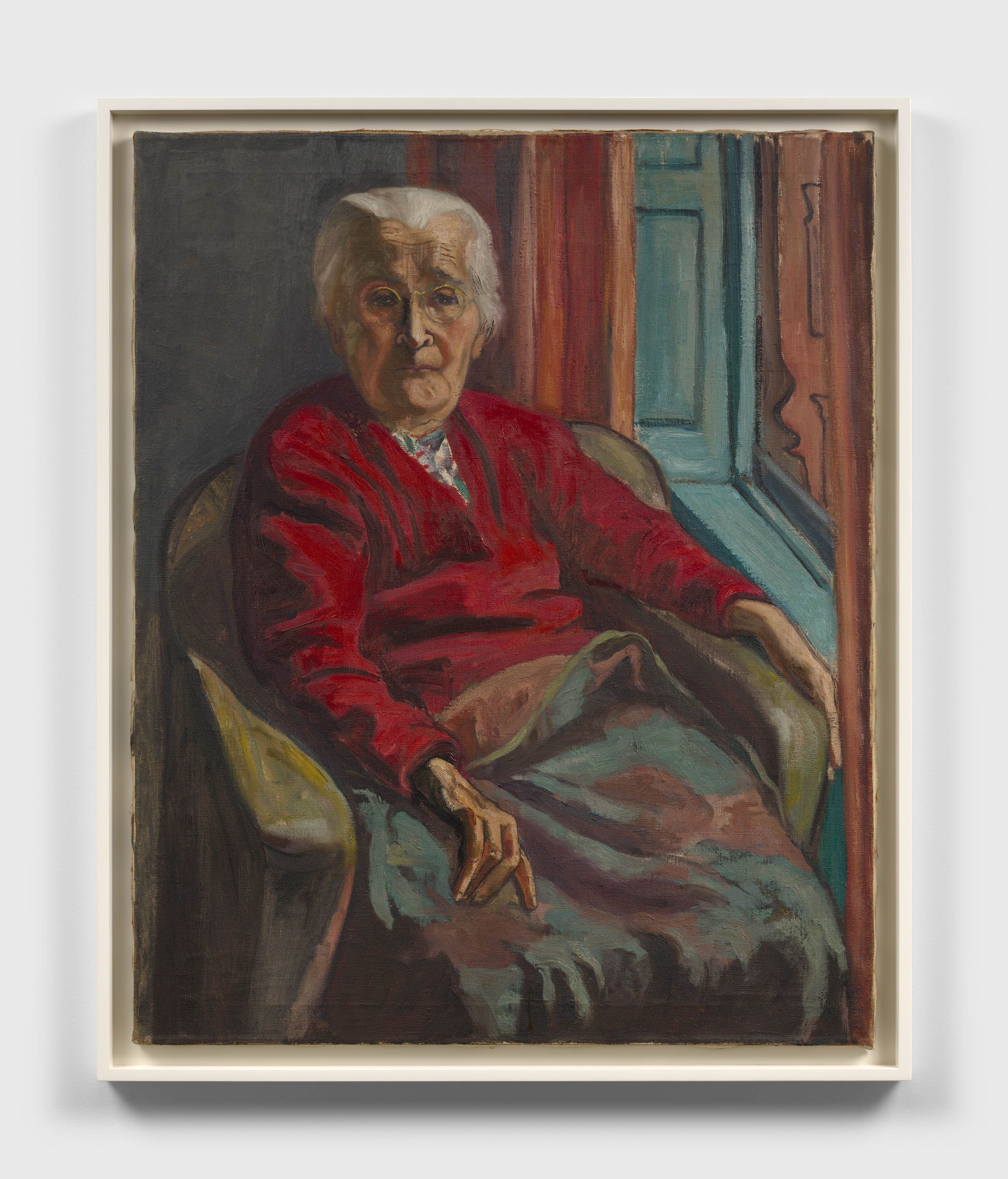 A painting by Alice Neel, titled My Mother, dated 1952.
