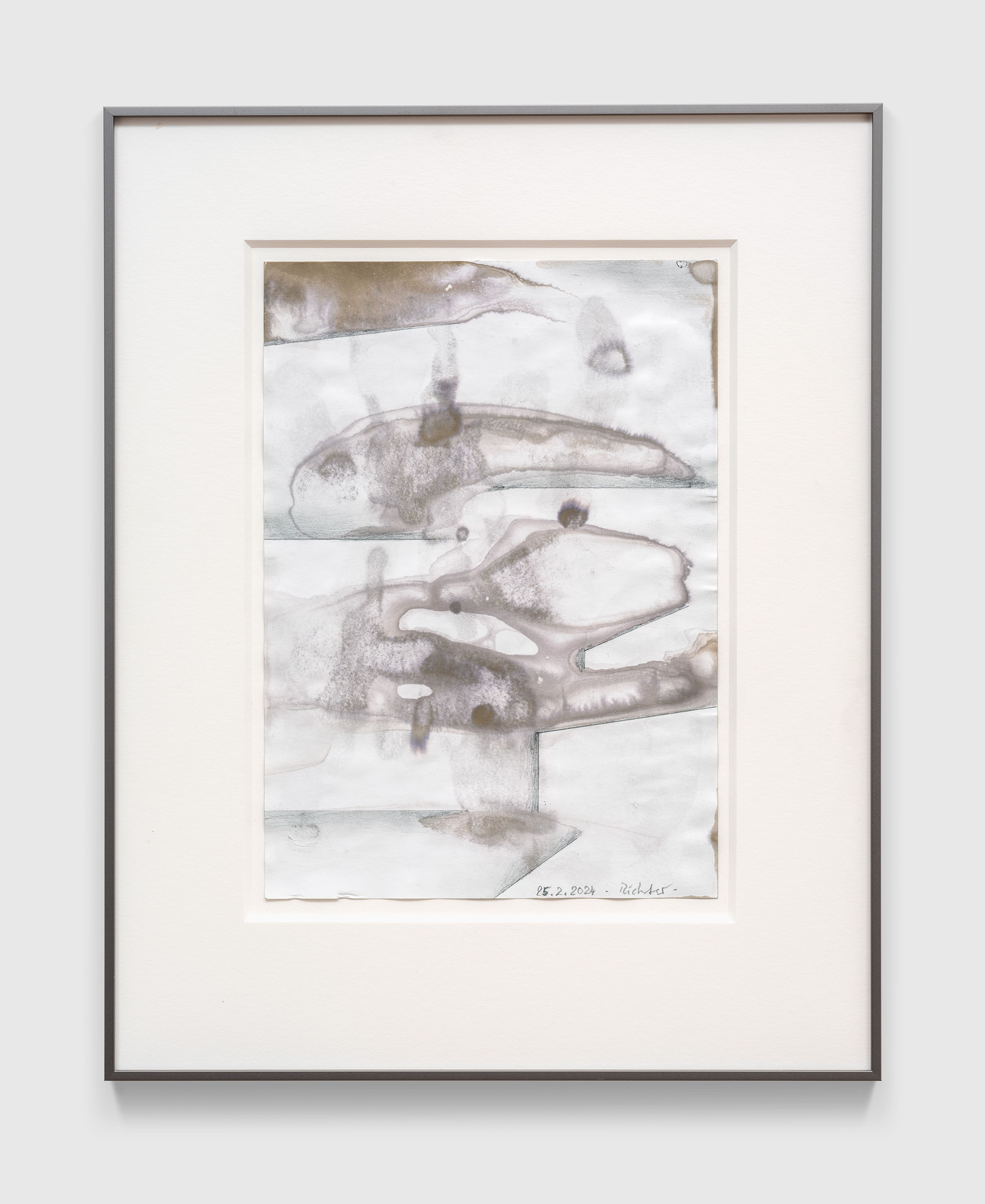 A work on paper by Gerhard Richter, titled 25.2.2024, dated 2024.