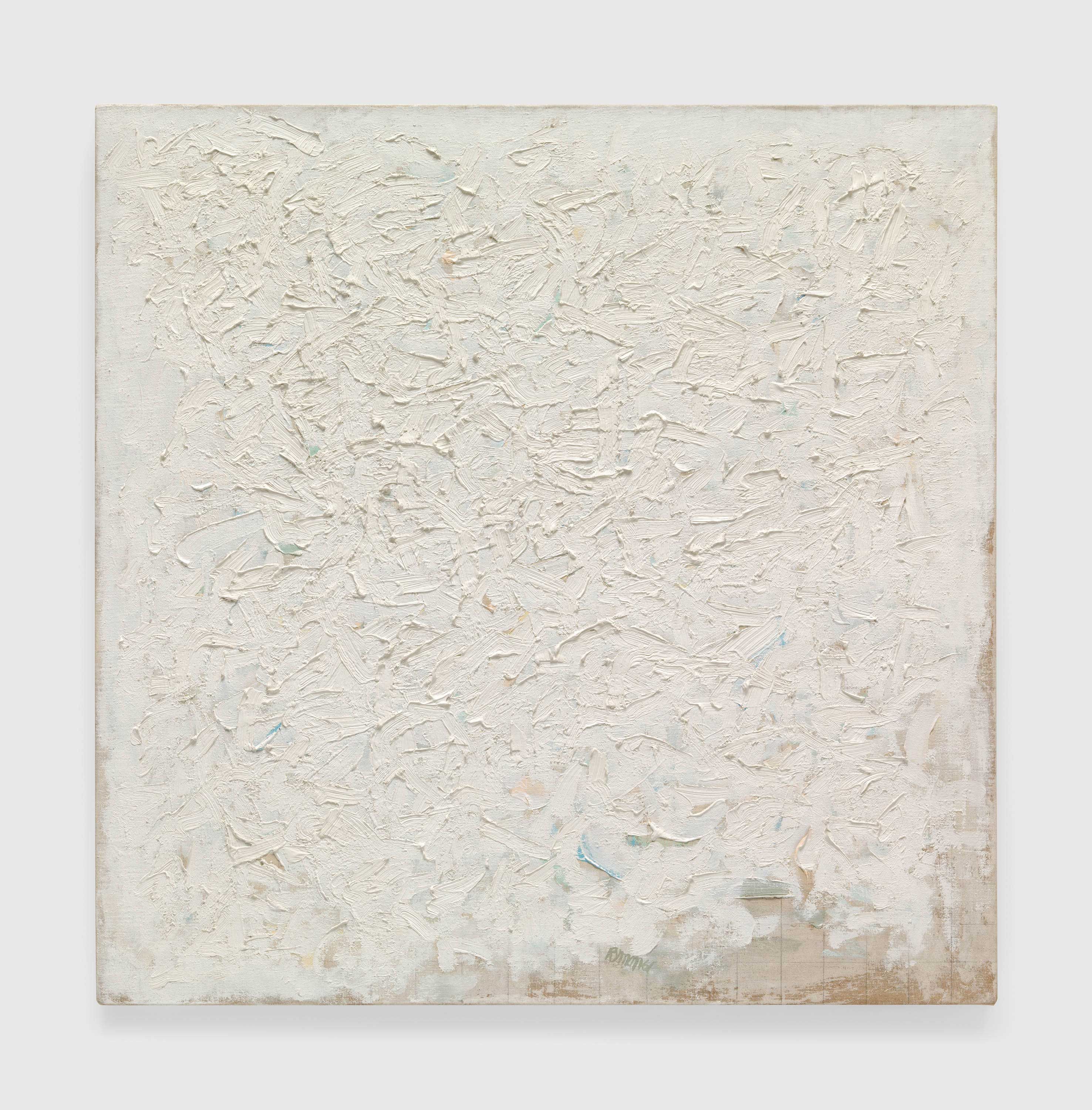 A painting by Robert Ryman, called Untitled, dated 1961.
