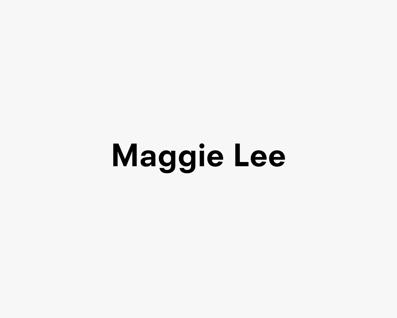 Text description reading Maggie Lee