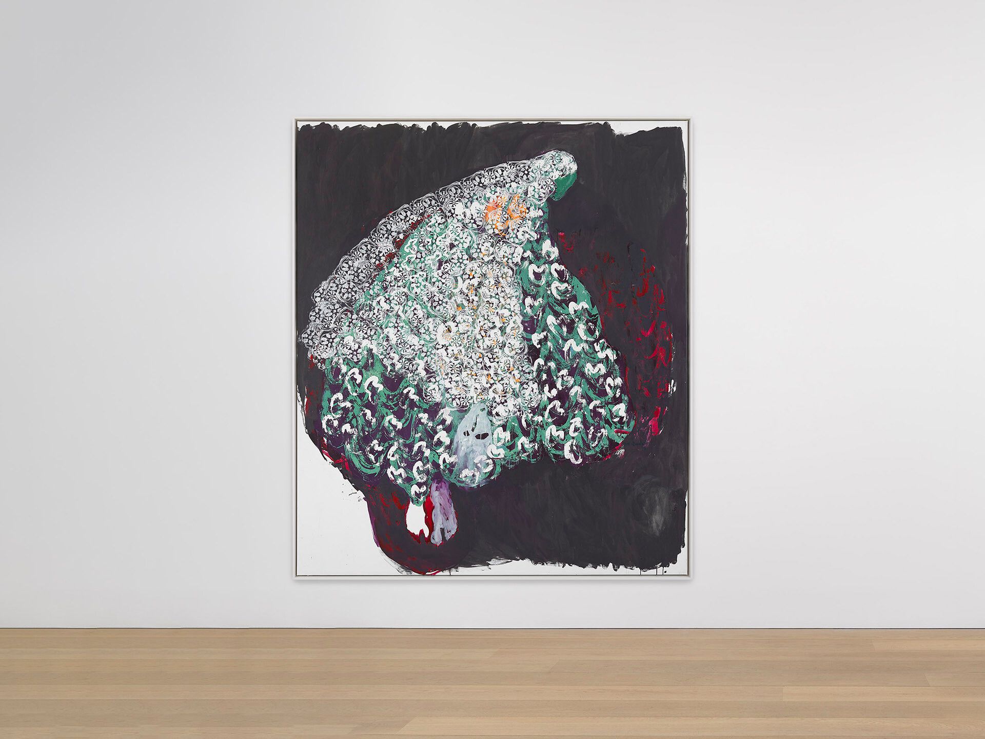 A painting by Portia Zvavahera, titled This is where I travelled [2], dated 2020.