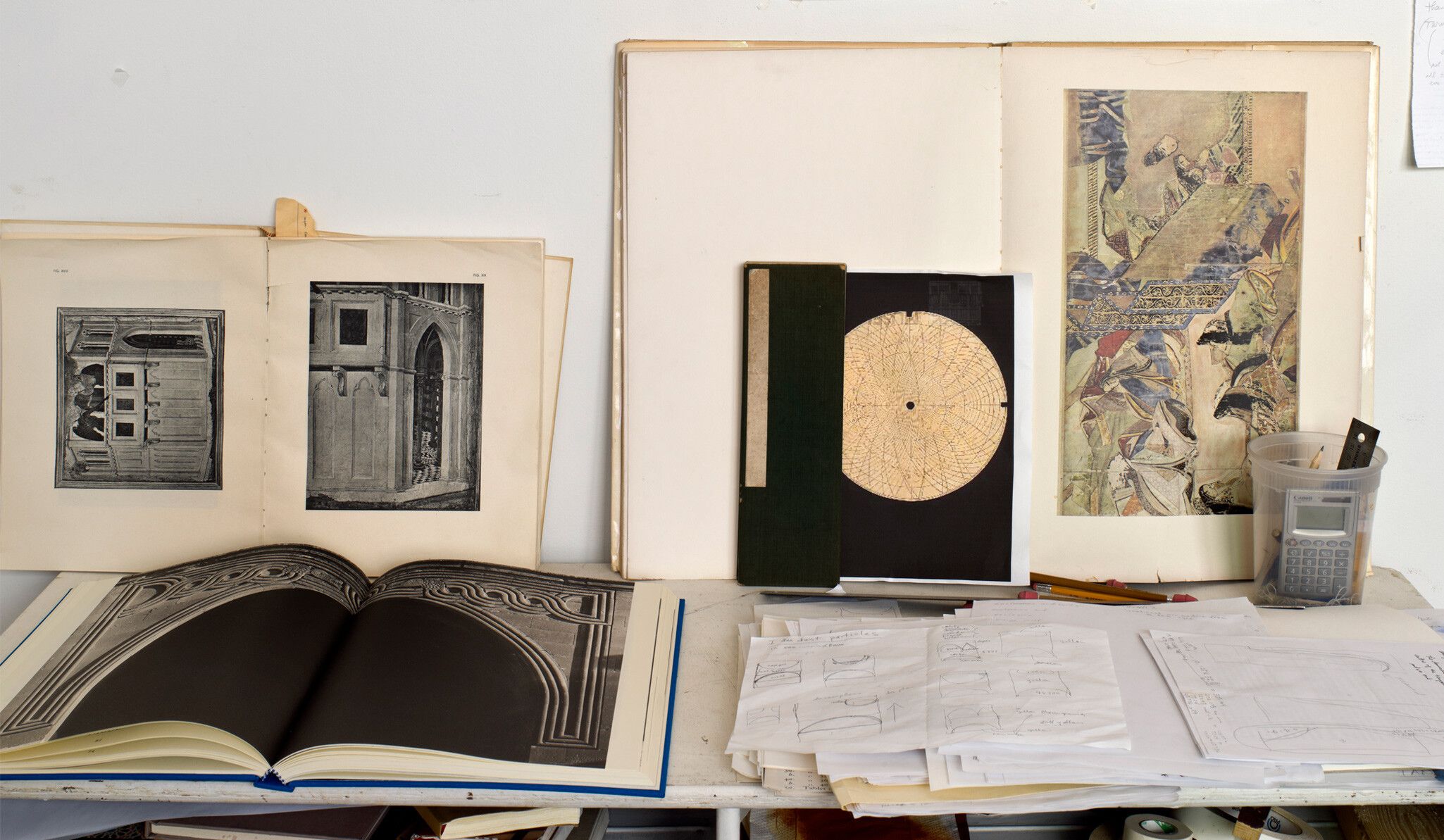 A photograph by EPW Studio of Suzan Frecon’s studio, in Germantown, New York, dated 2012.