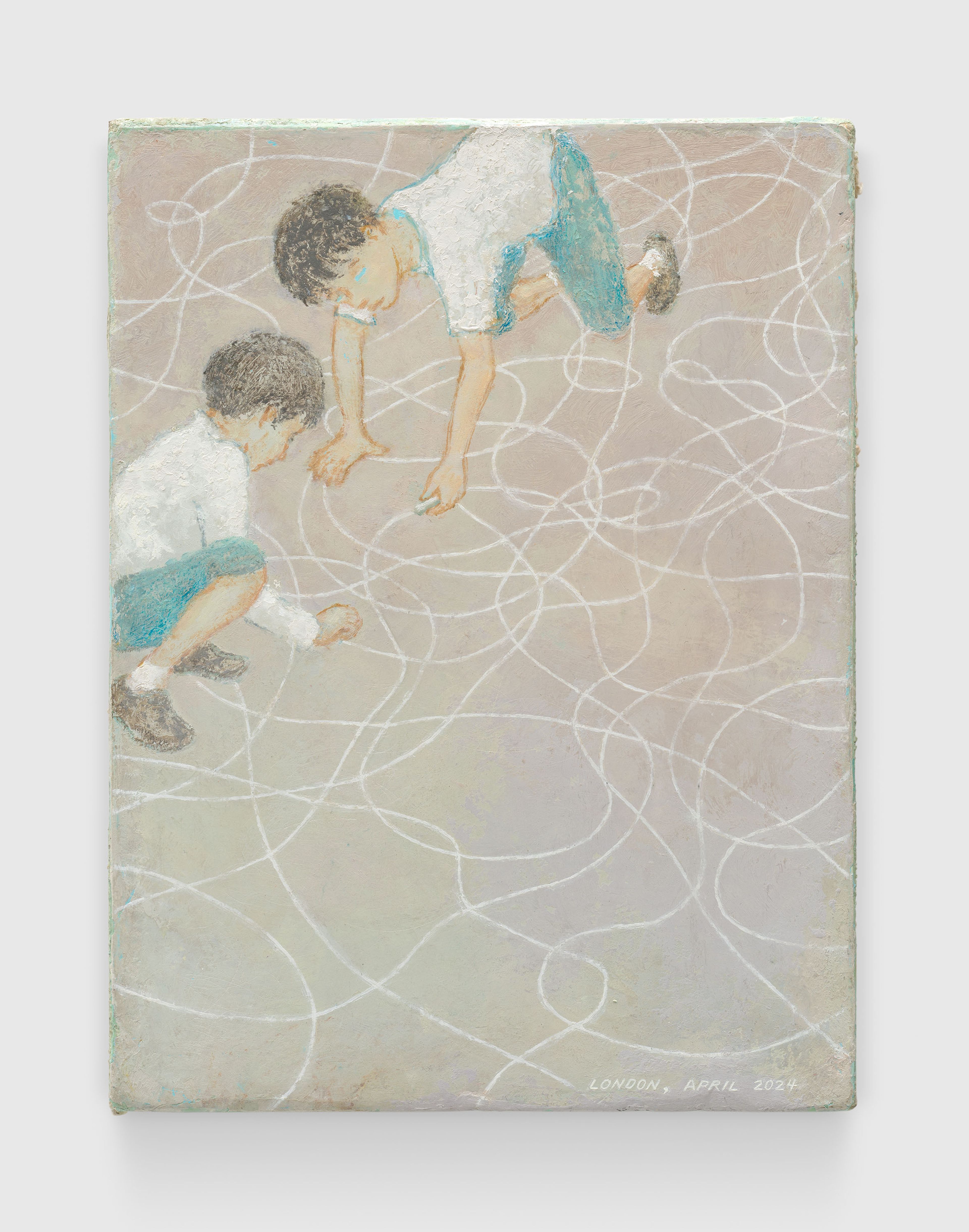 A painting by Francis Alÿs, titled London, dated 2024.