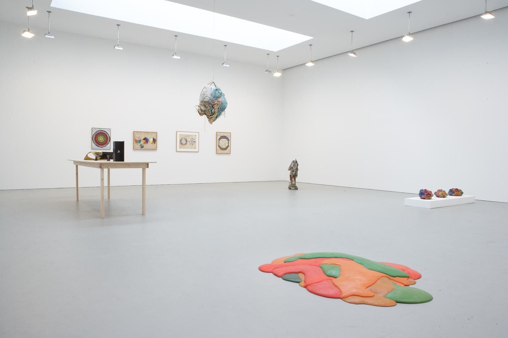 Installation view of the exhibition a point in space is a place for an argument, at David Zwirner in New York, dated 2007.