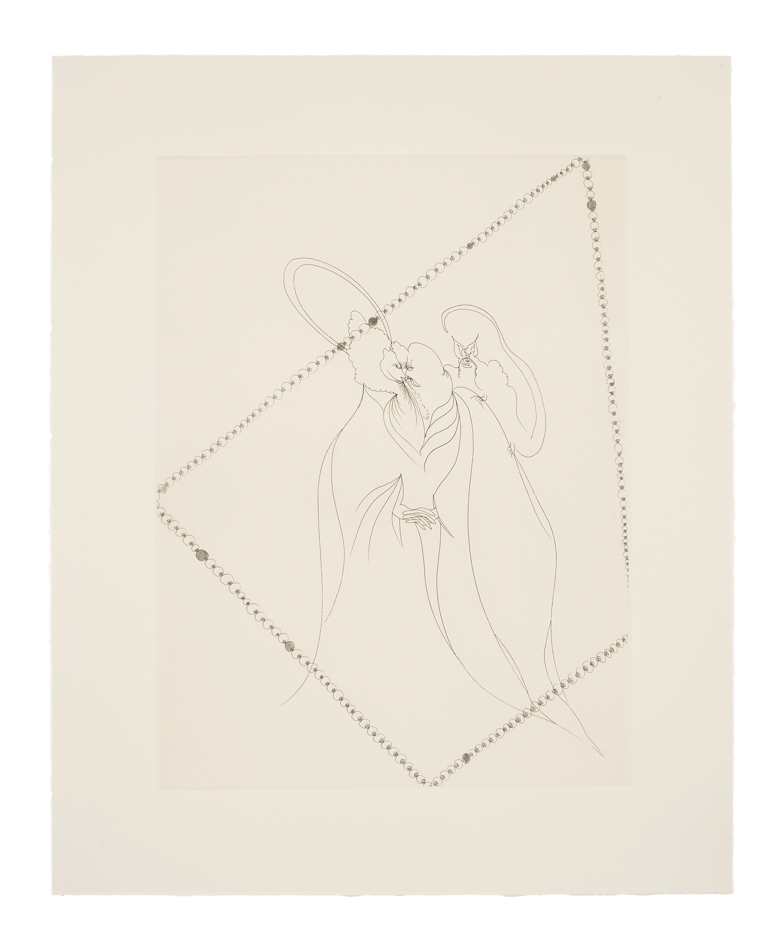 A portfolio of 11 intaglio prints by Chris Ofili, titled The Agony in the Garden, dated 2007.