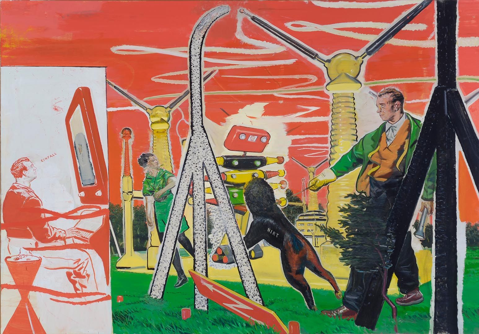 Neo Rauch: Einfall, 2001 | David Zwirner