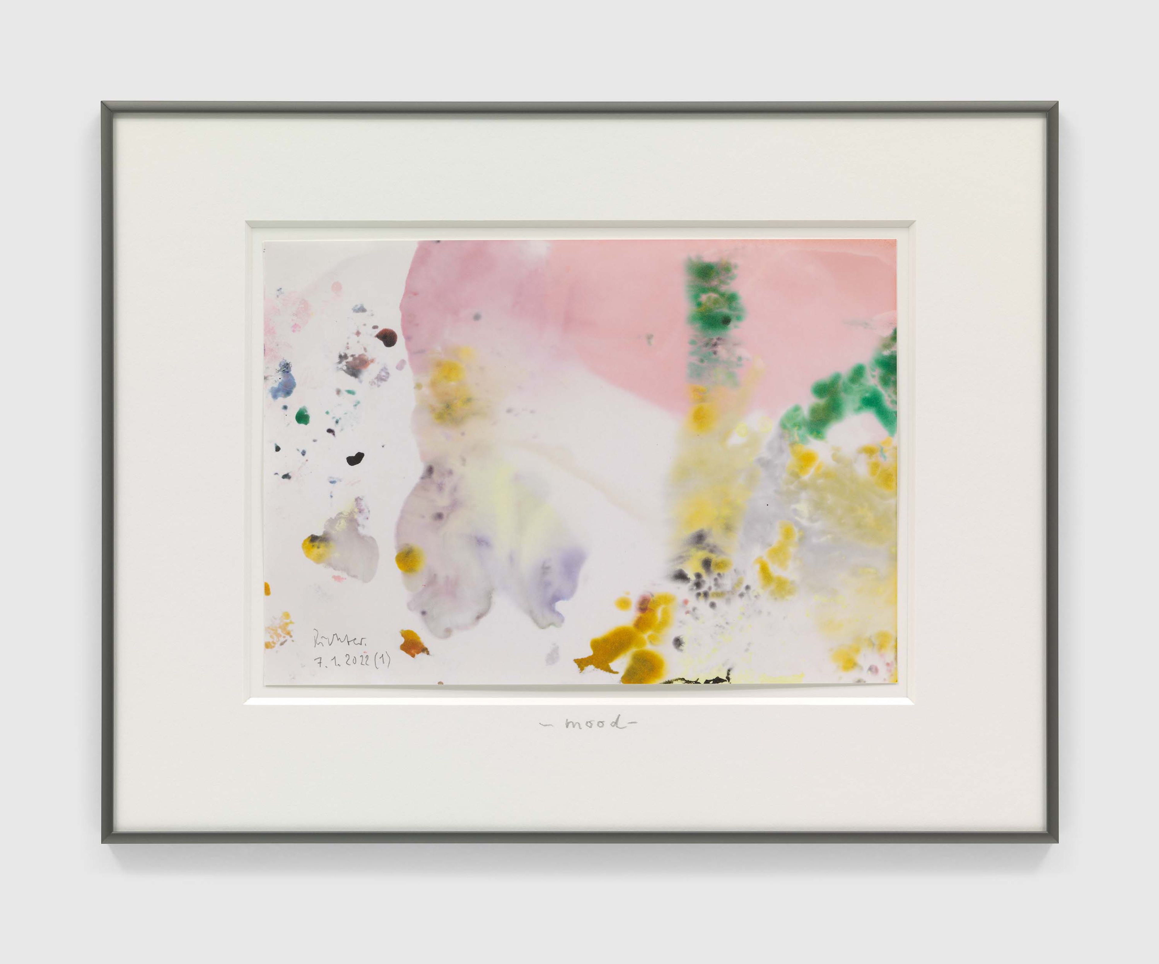 A print by Gerhard Richter, titled mood, dated 2022.