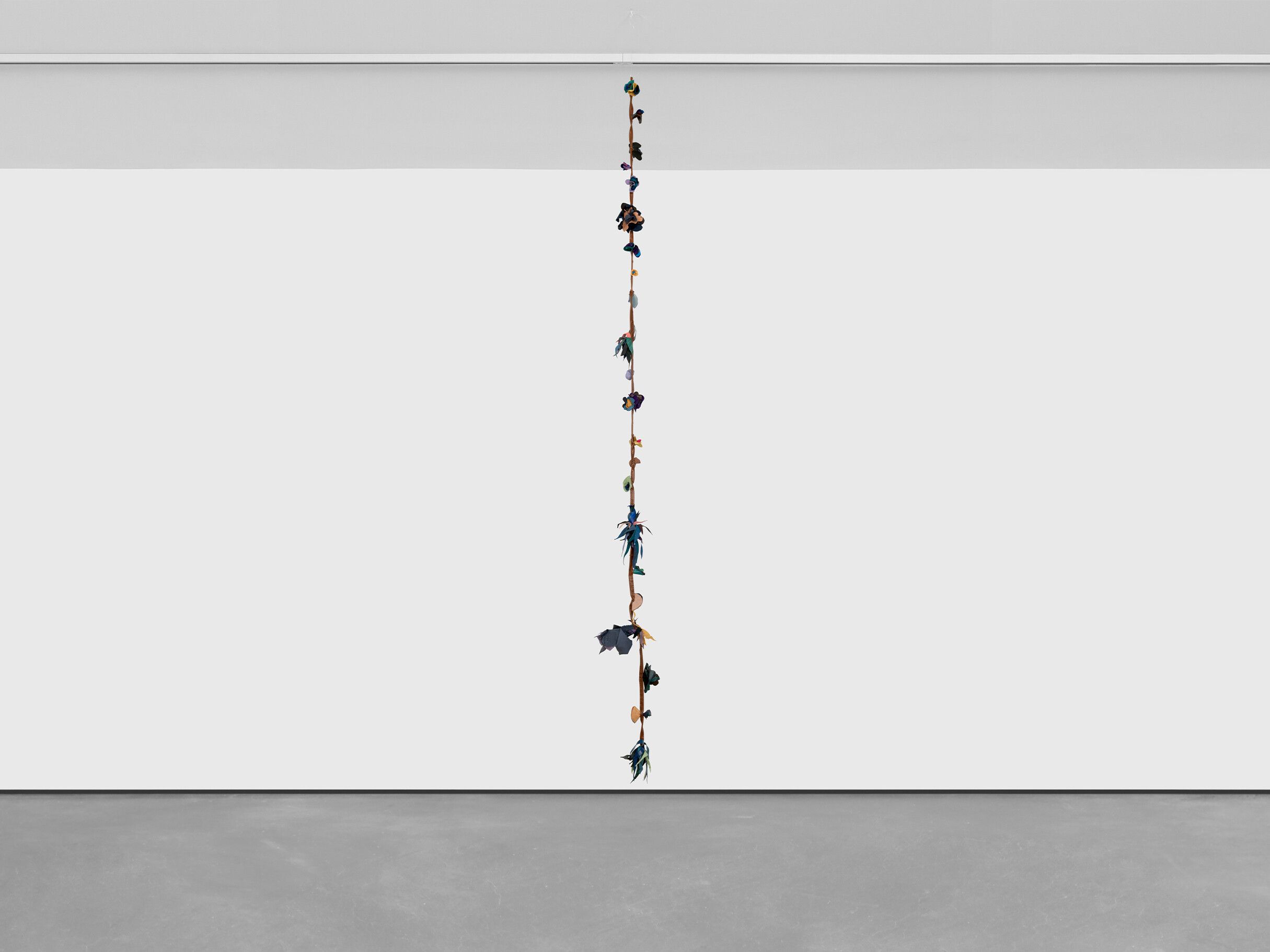 A sculpture by Tau Lewis, titled Saint Mozelle Vine #25, dated 2022.
