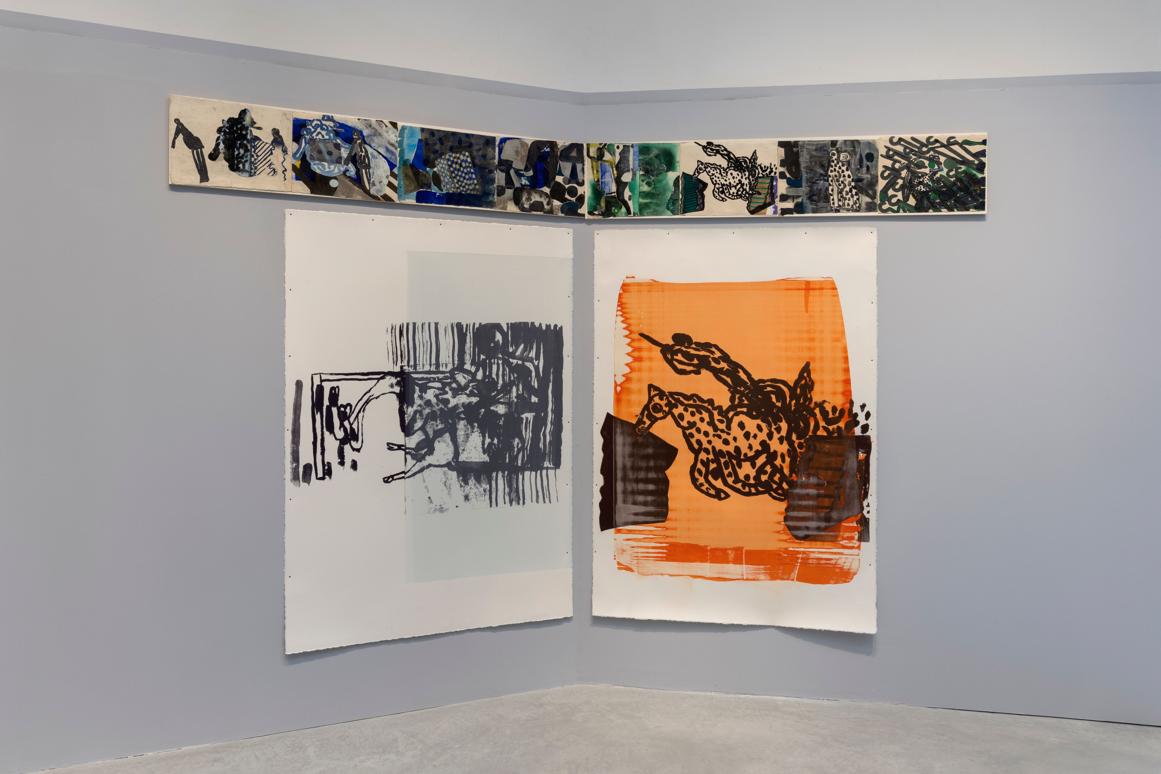 Installation view of Amy Sillman’s work in The Milk of Dreams: 59th International Art Exhibition at the Venice Biennale, Venice, Italy, dated 2022.