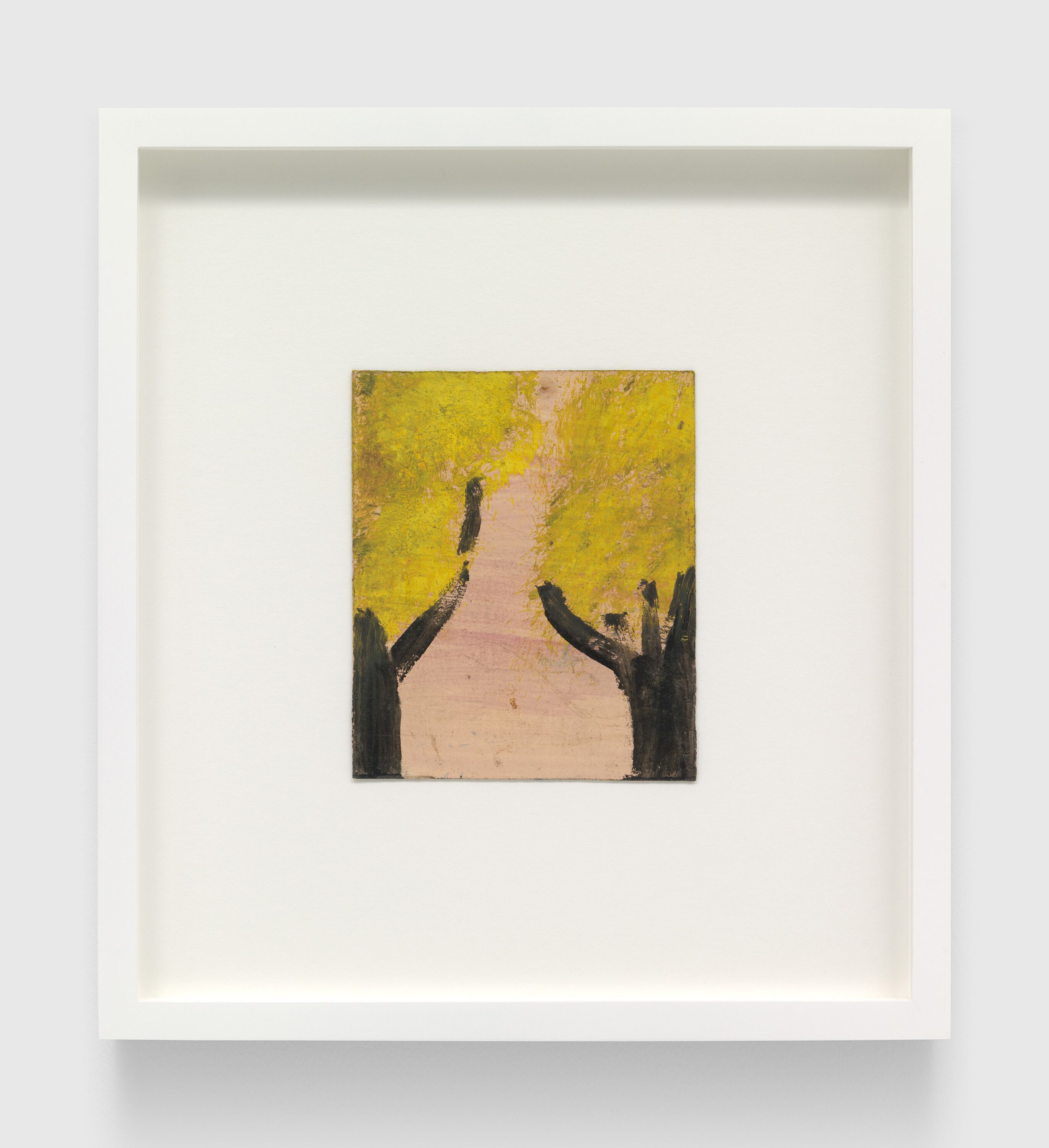 A work on paper by Frank Walter, called Untitled (Two Trees), dated 1975.