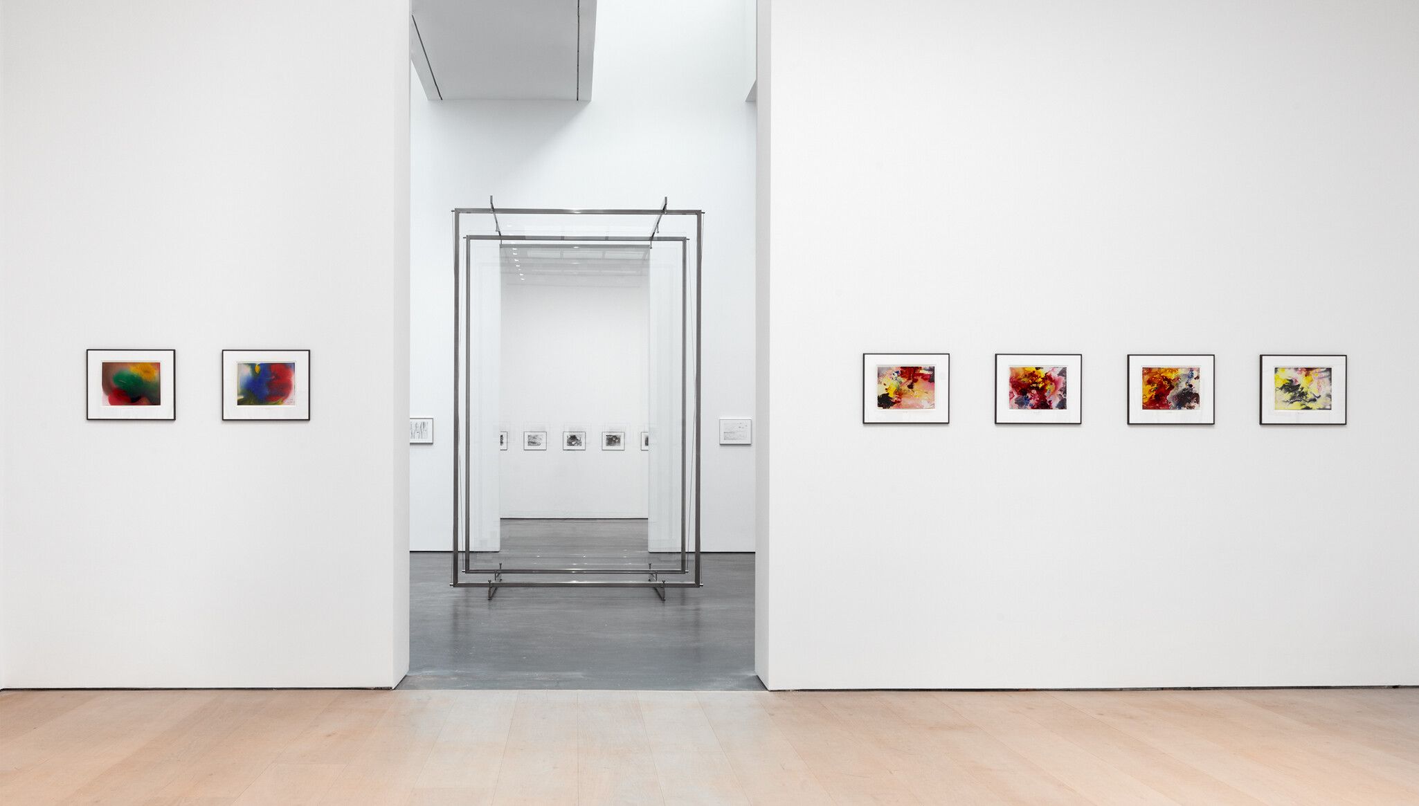 Installation view of the exhibition "Gerhard Richter," at David Zwirner in New York, dated 2023.